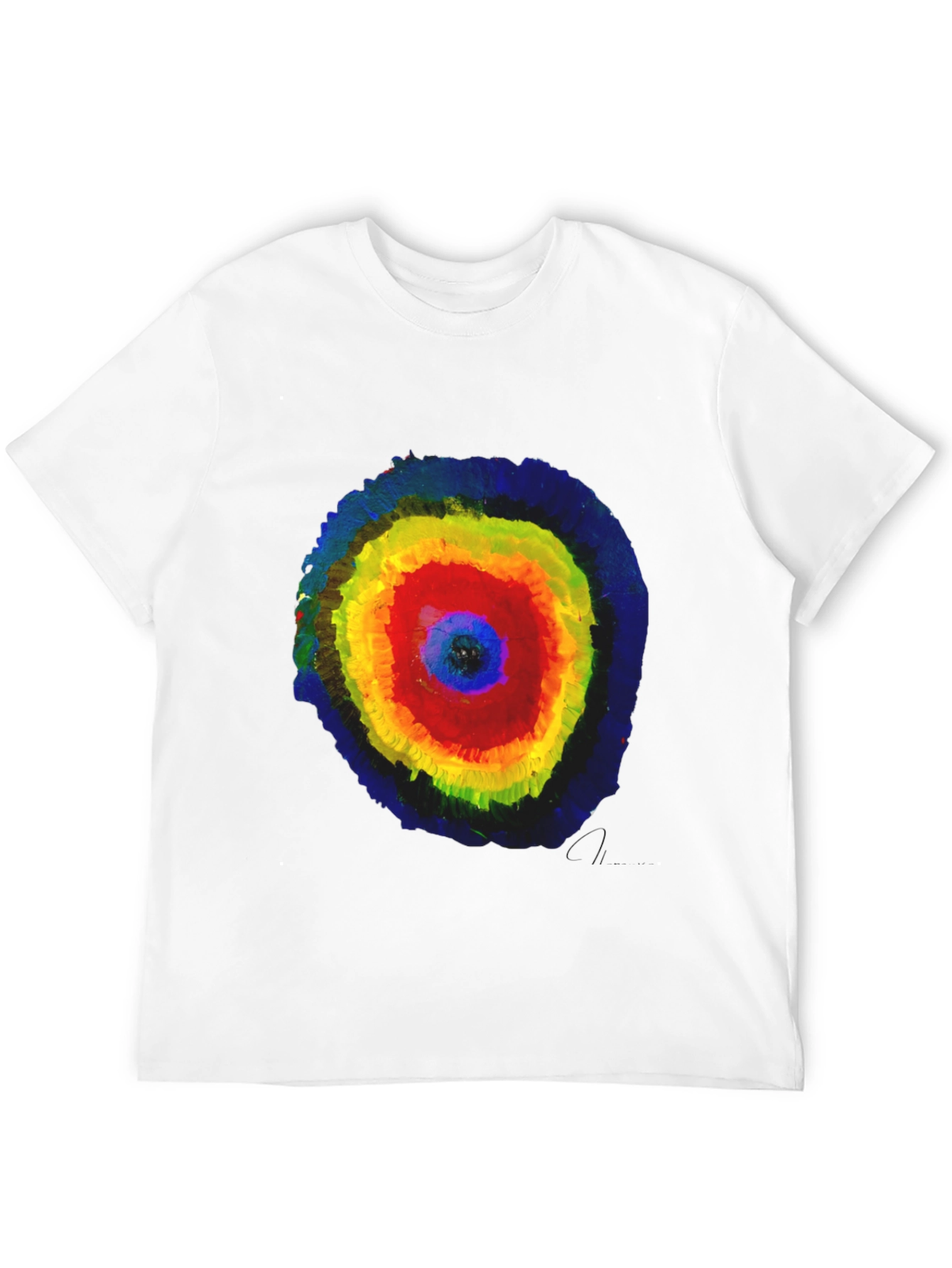 Abstract Circle Graphic Print T-Shirt