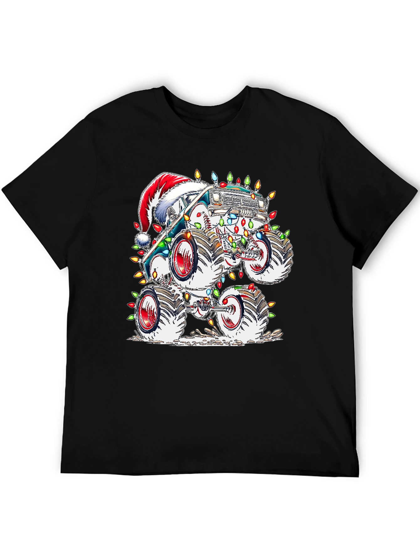 Festive Monster Truck Christmas T-Shirt