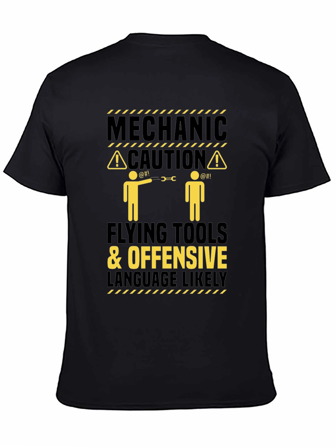 Mechanic Caution Funny Graphic T-Shirt