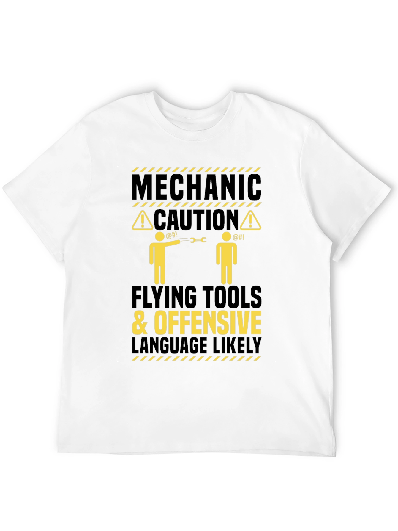 Mechanic Caution Funny Graphic T-Shirt