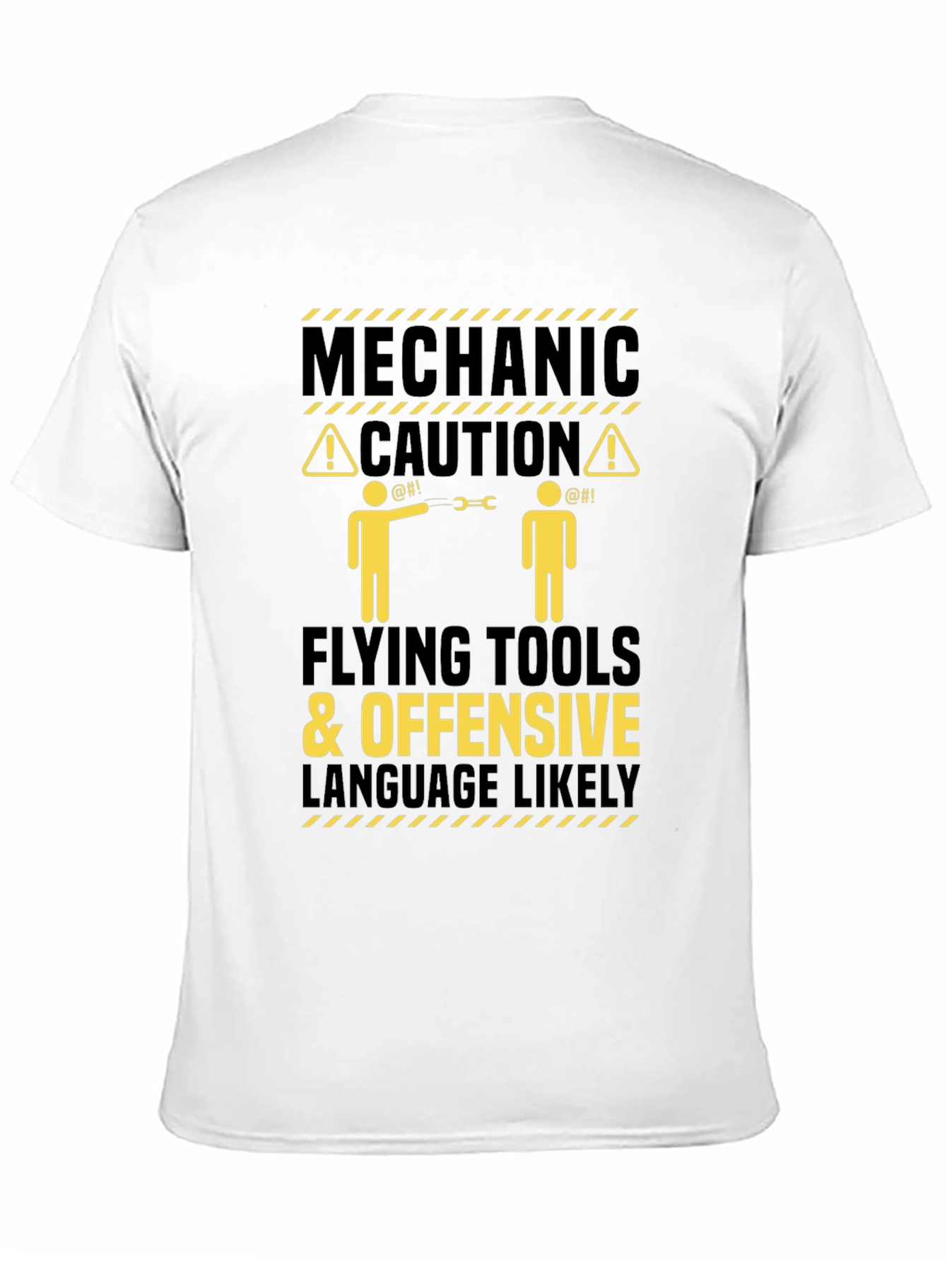 Mechanic Caution Funny Graphic T-Shirt