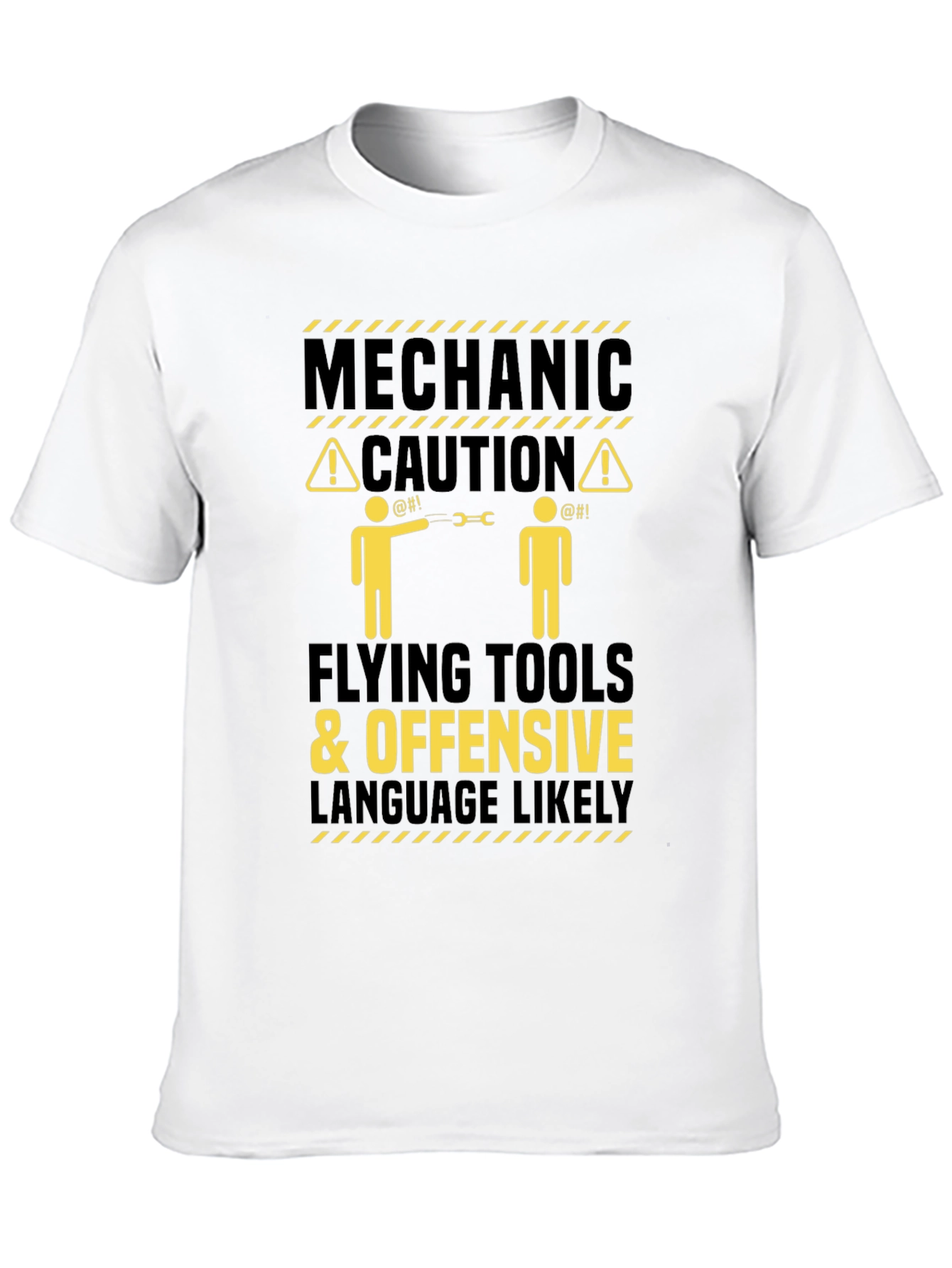 Mechanic Caution Funny Graphic T-Shirt