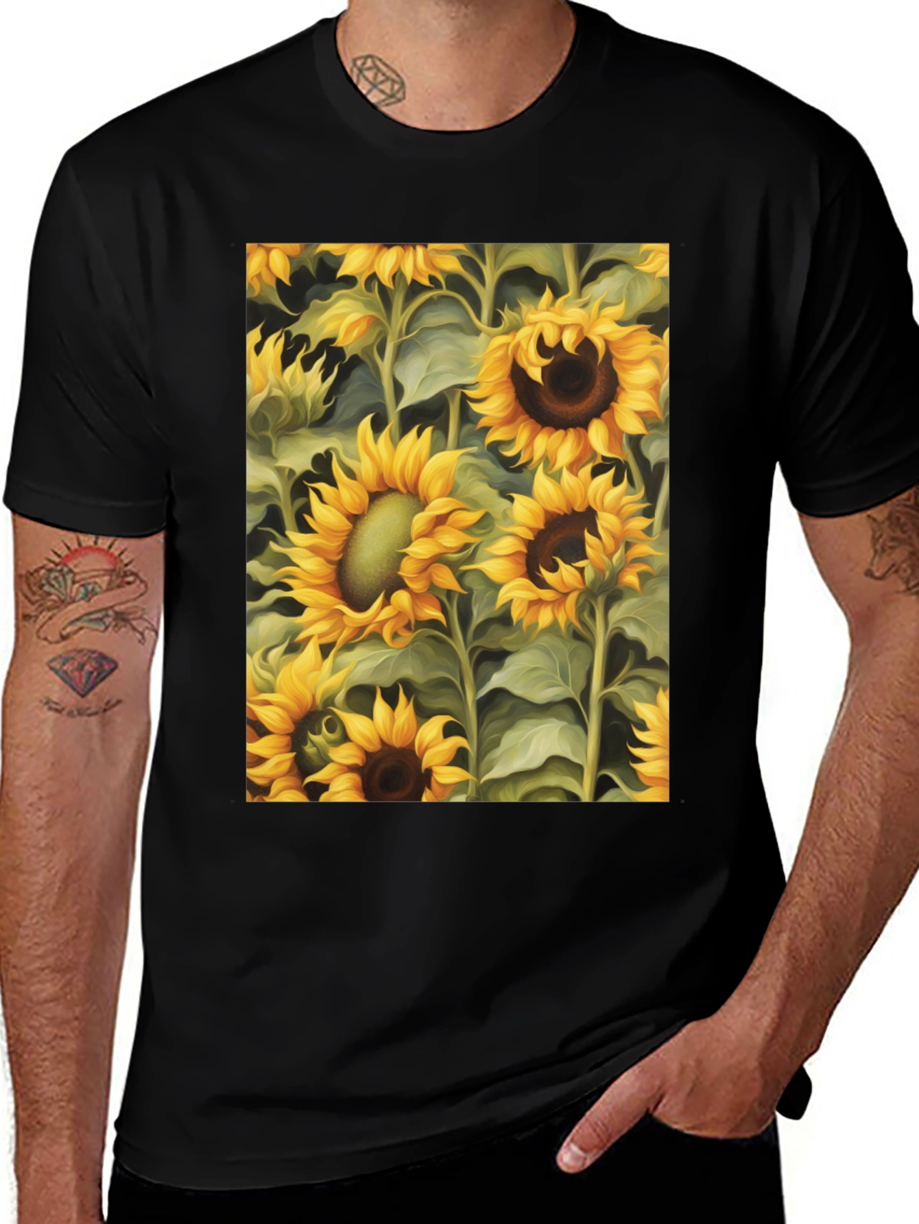 Sunflower Field Graphic Tee