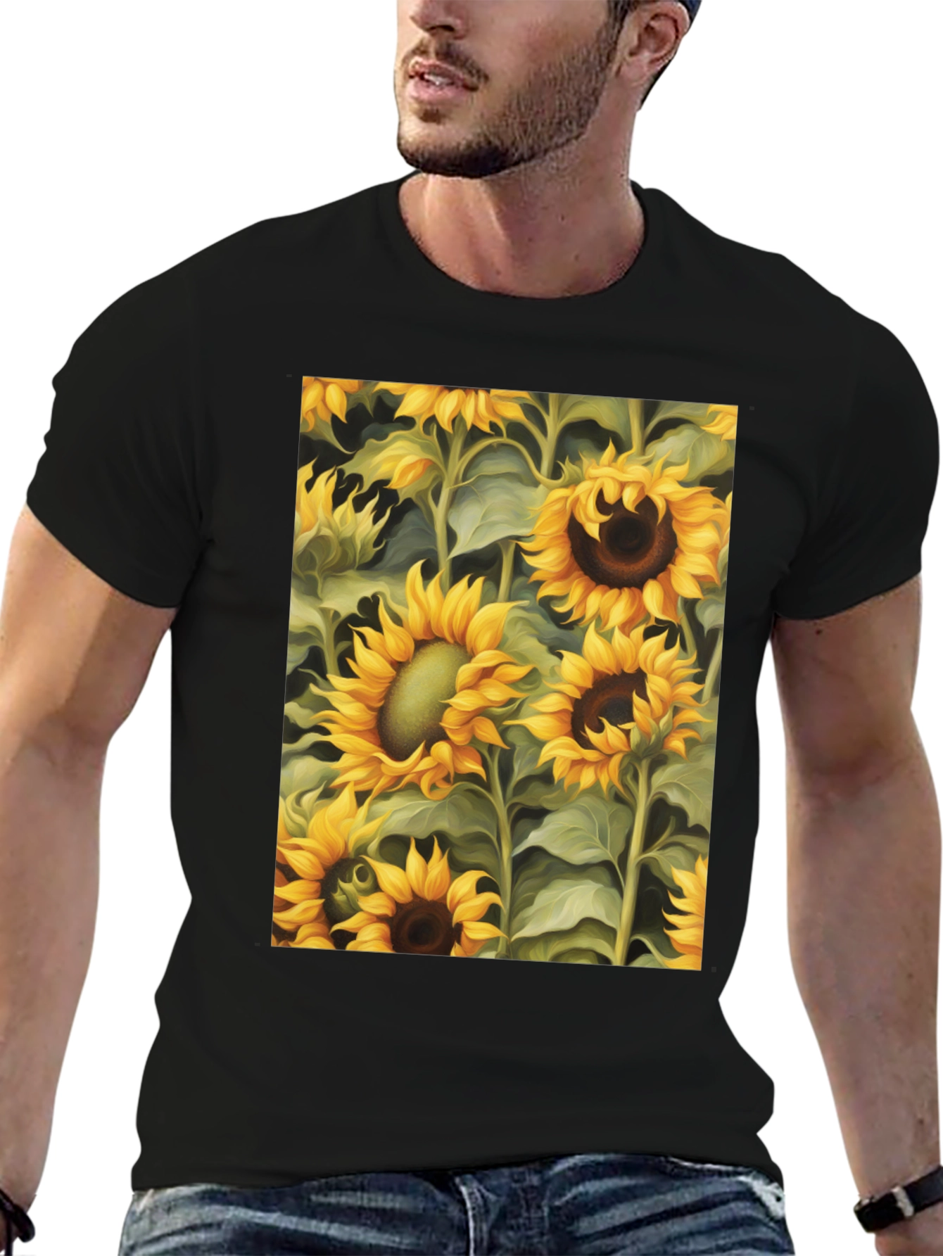 Sunflower Field Graphic Tee