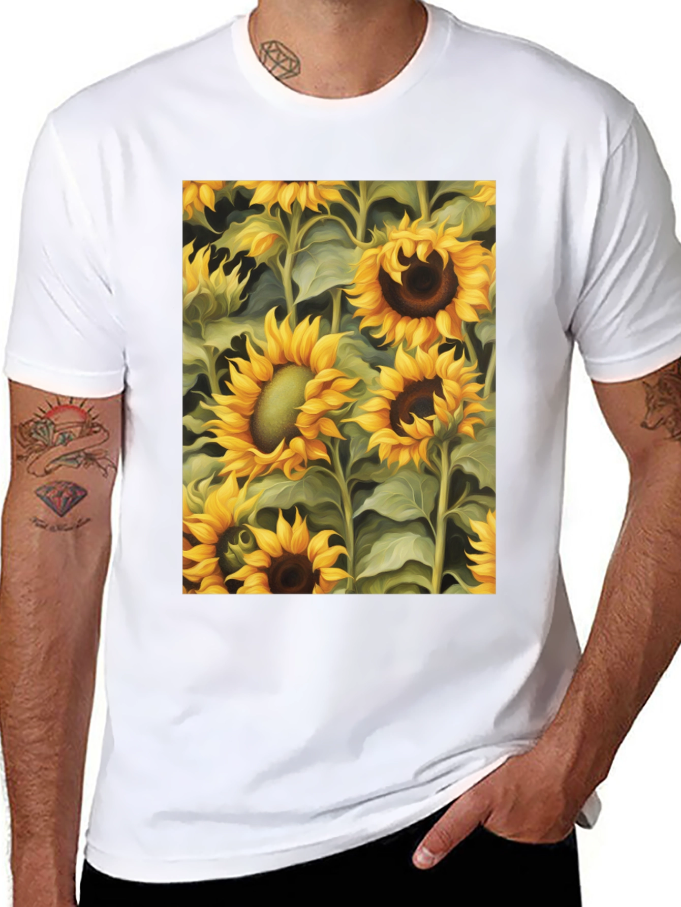 Sunflower Field Graphic Tee