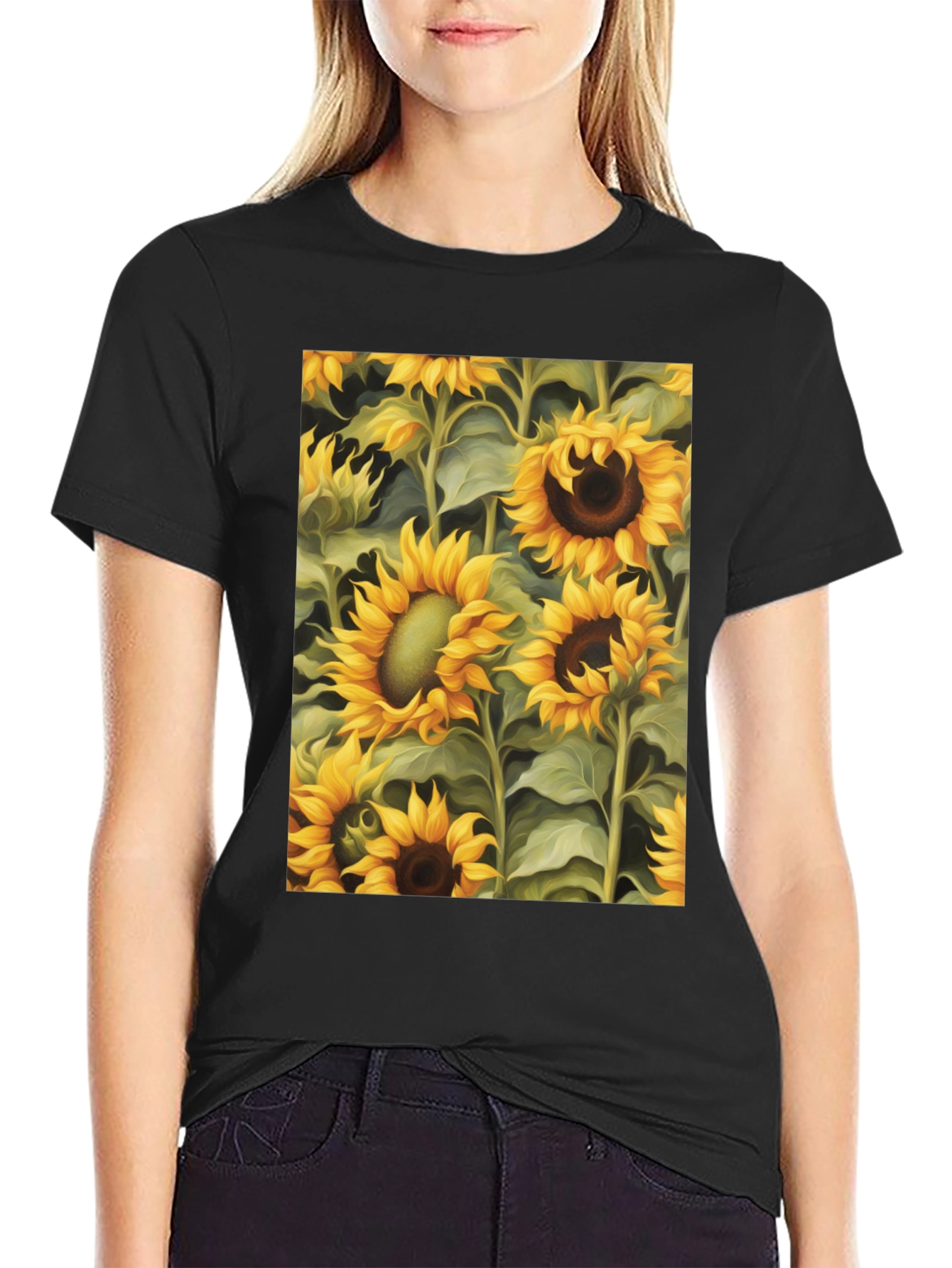 Sunflower Field Graphic Tee