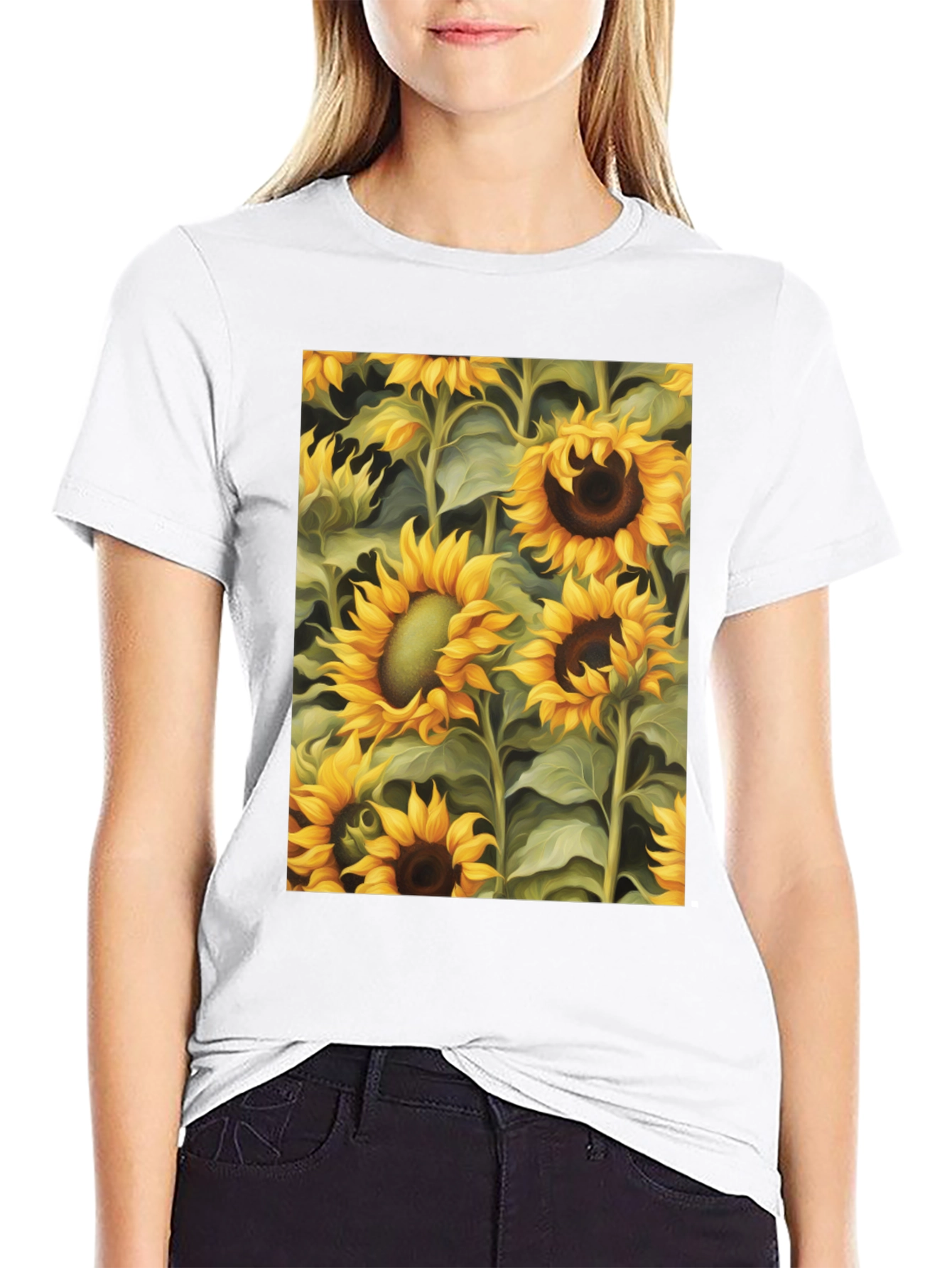 Sunflower Field Graphic Tee
