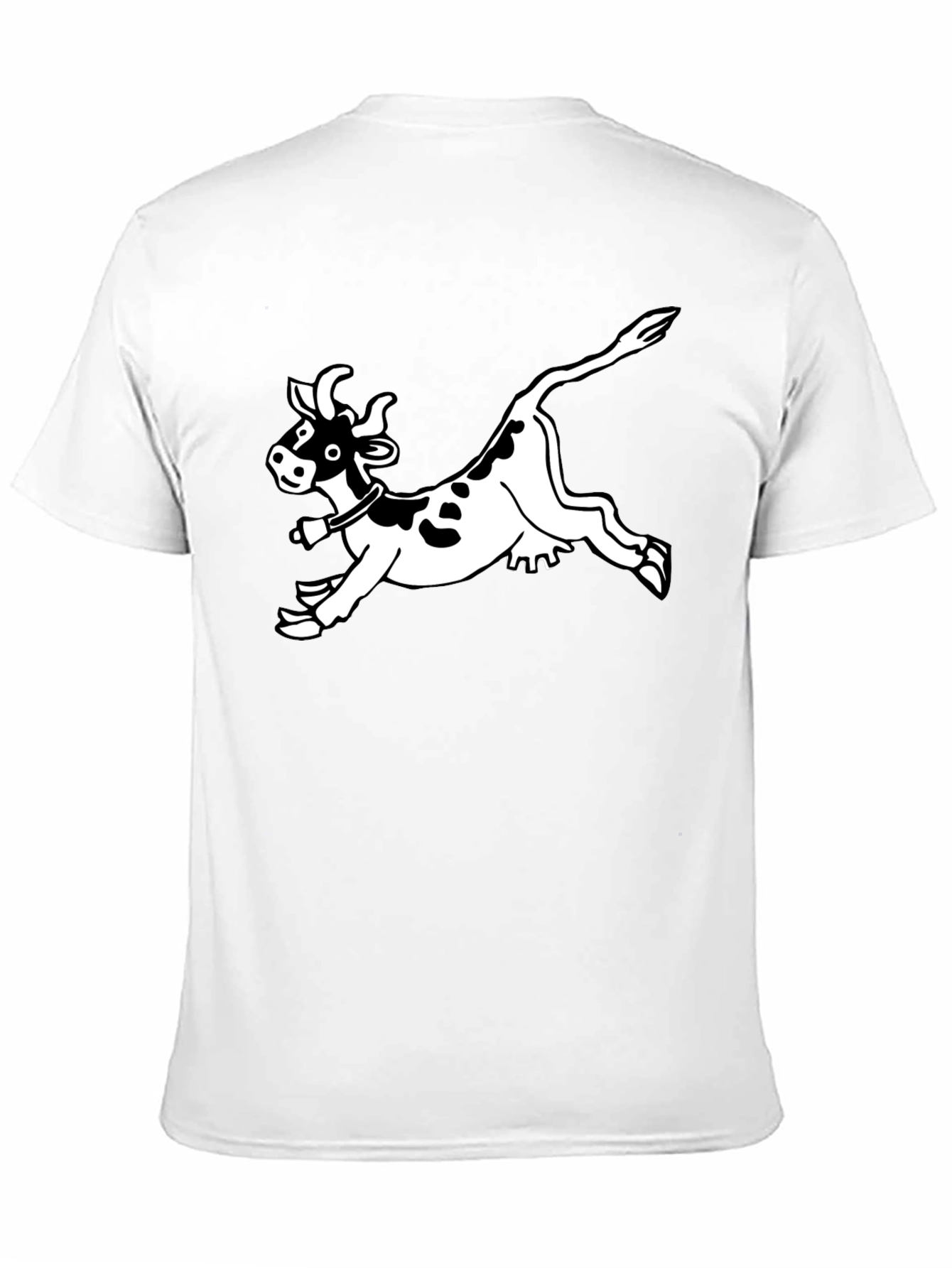 Funny Cow Graphic Black T-Shirt