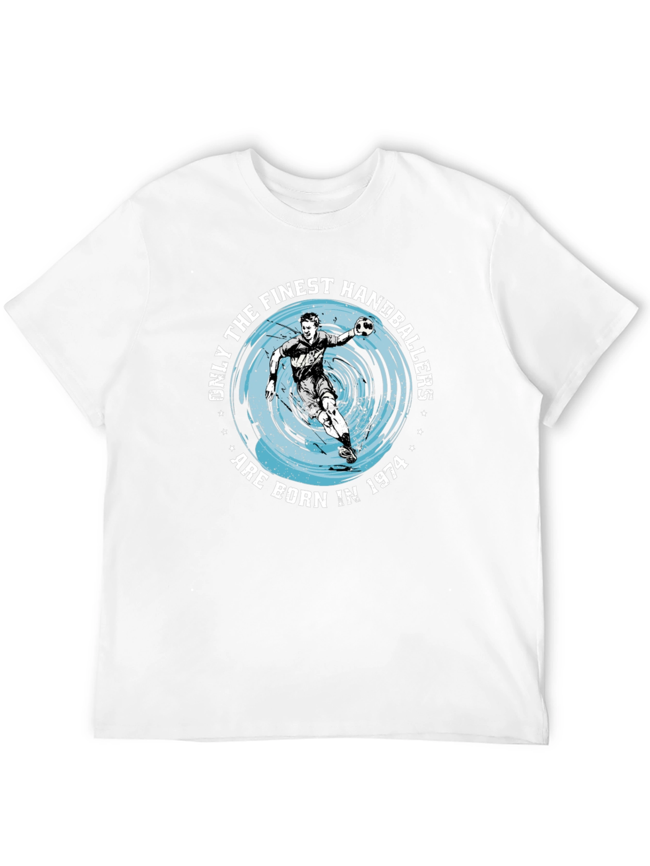 Finest Handballers Black T-Shirt - Born in 1974