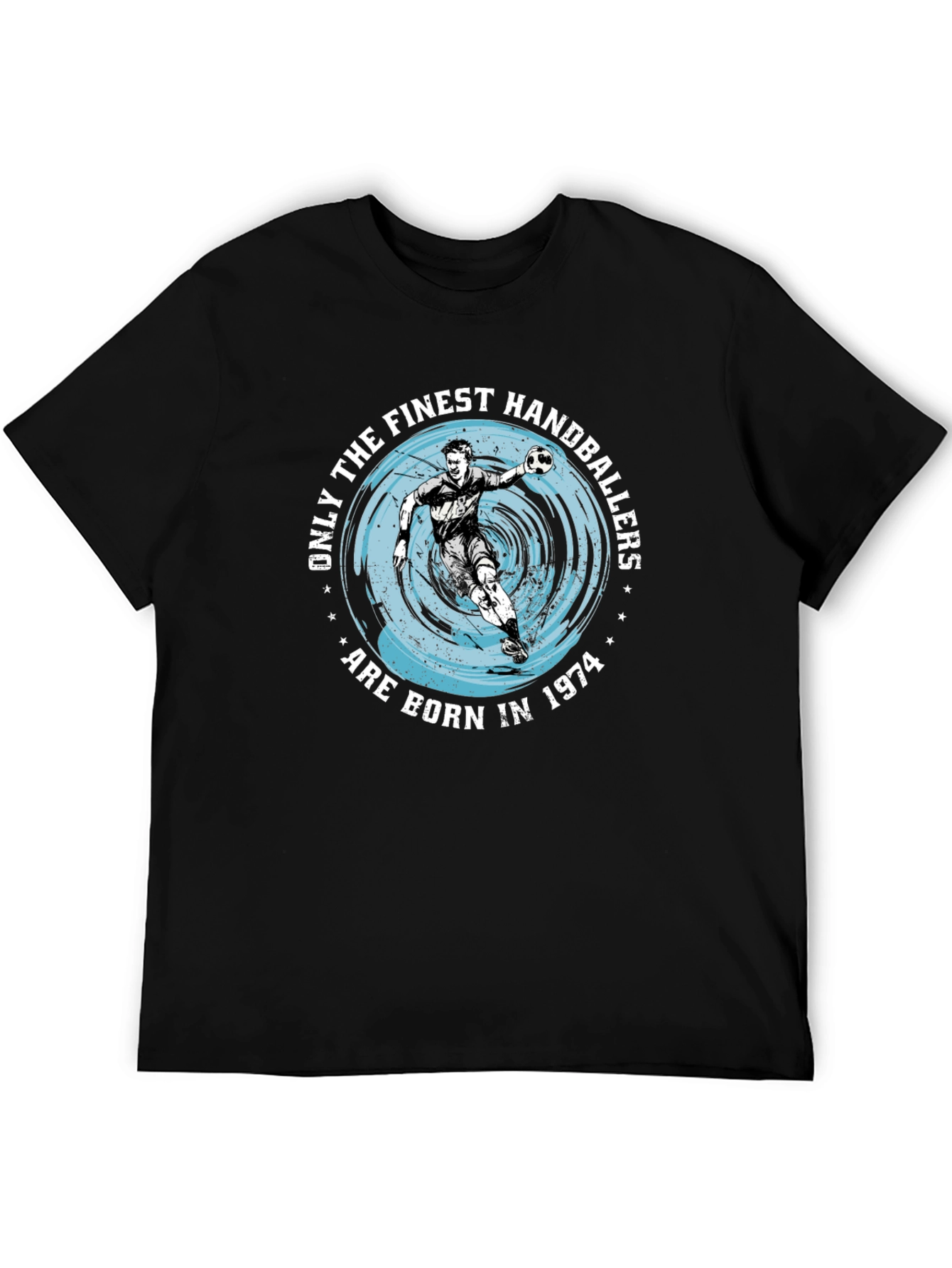 Finest Handballers Black T-Shirt - Born in 1974