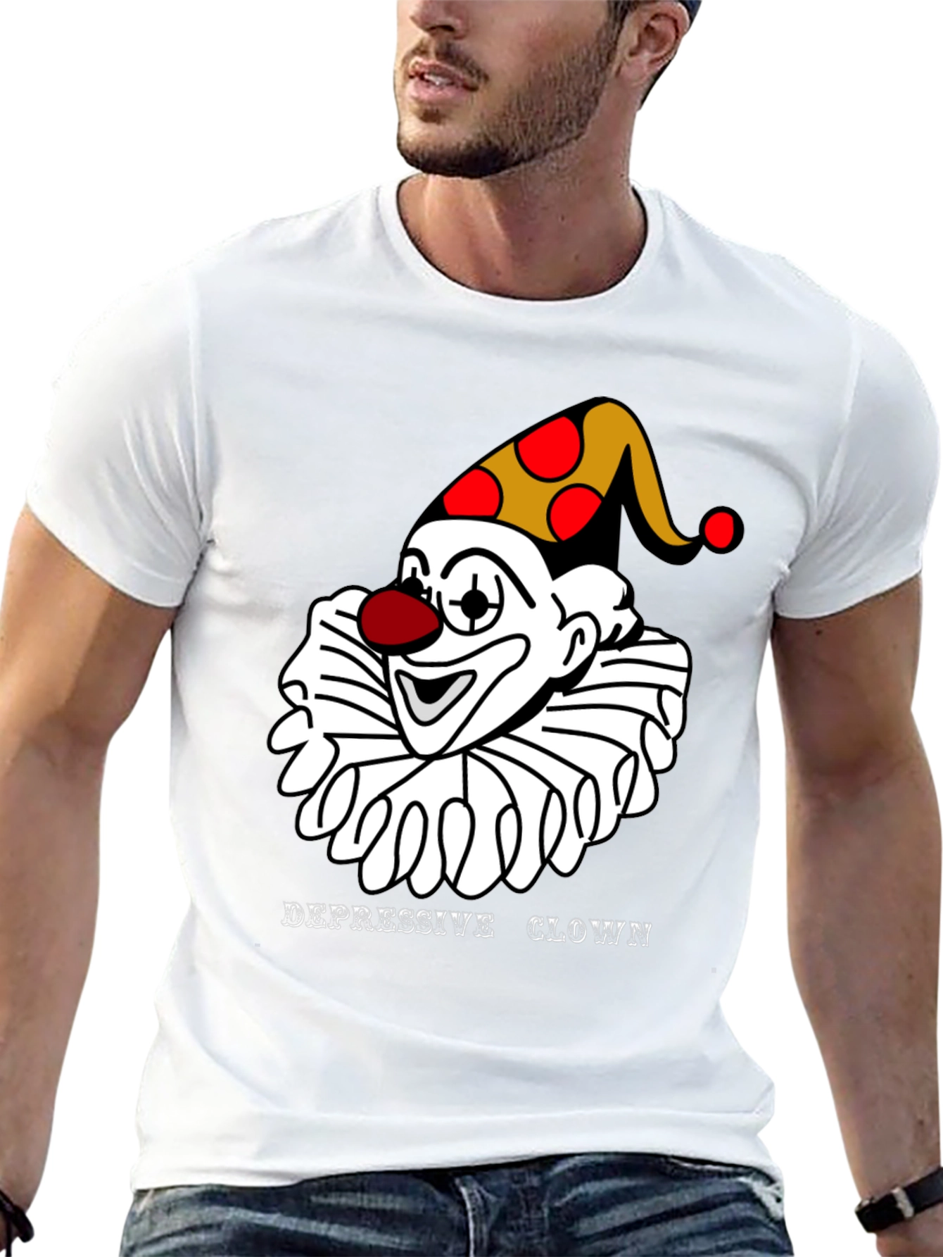 Depressive Clown T-Shirt - Unique Graphic Tee