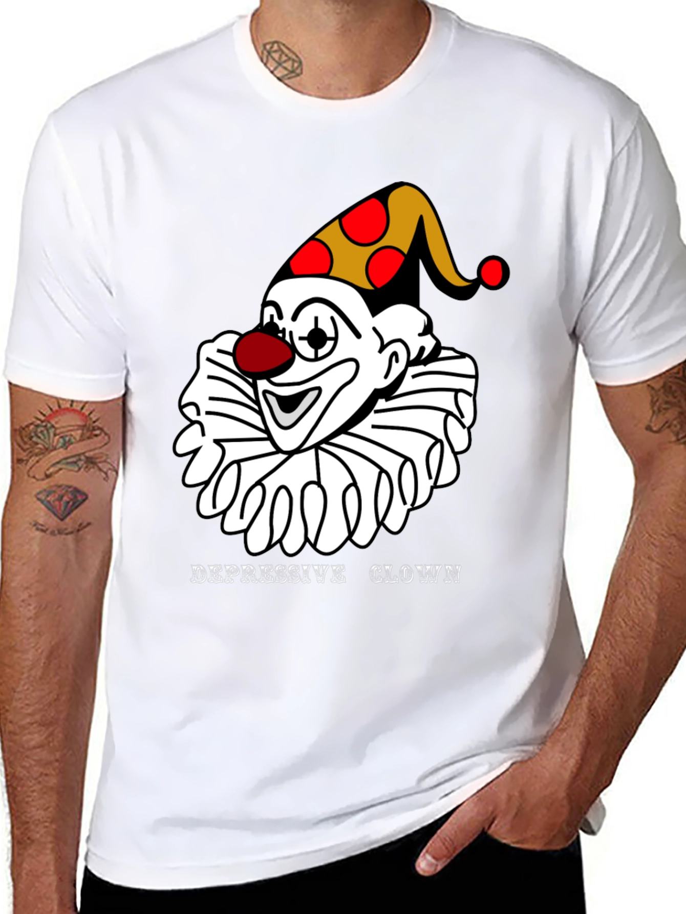 Depressive Clown T-Shirt - Unique Graphic Tee