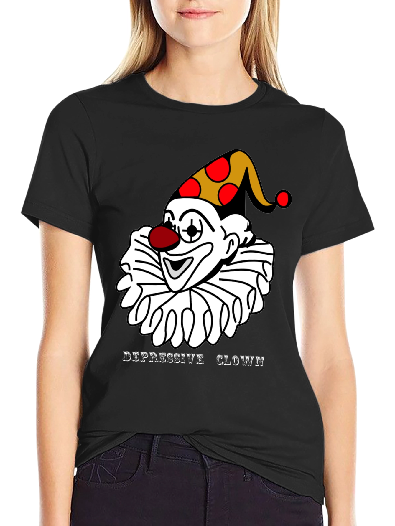 Depressive Clown T-Shirt - Unique Graphic Tee