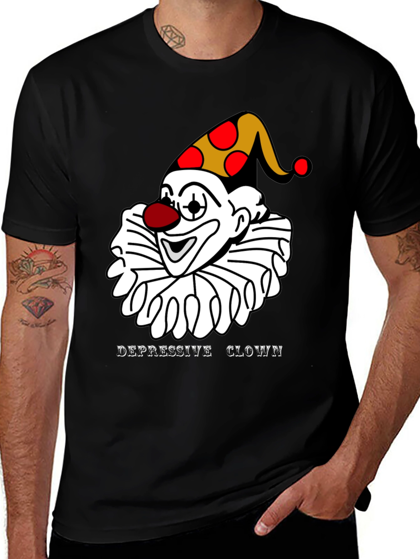 Depressive Clown T-Shirt - Unique Graphic Tee