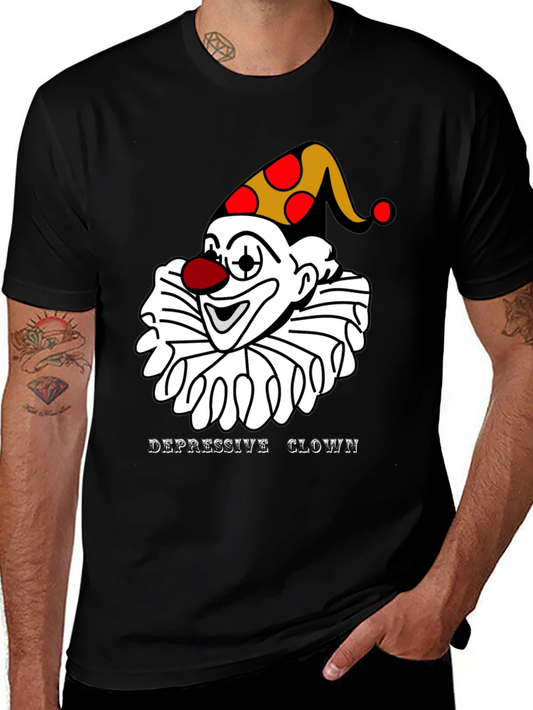 Depressive Clown T-Shirt - Unique Graphic Tee