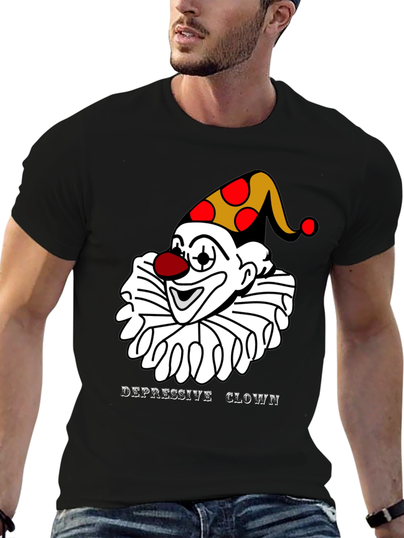 Depressive Clown T-Shirt - Unique Graphic Tee