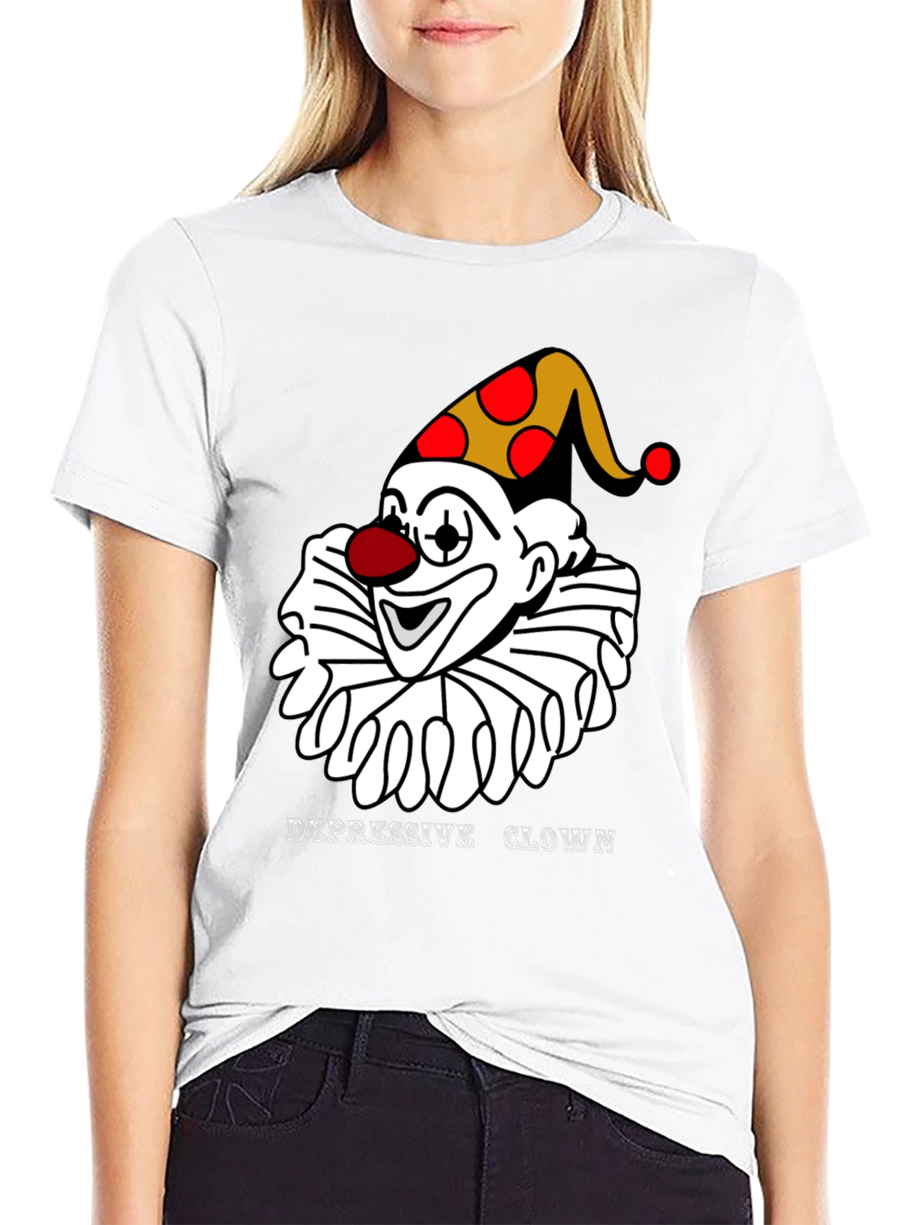 Depressive Clown T-Shirt - Unique Graphic Tee