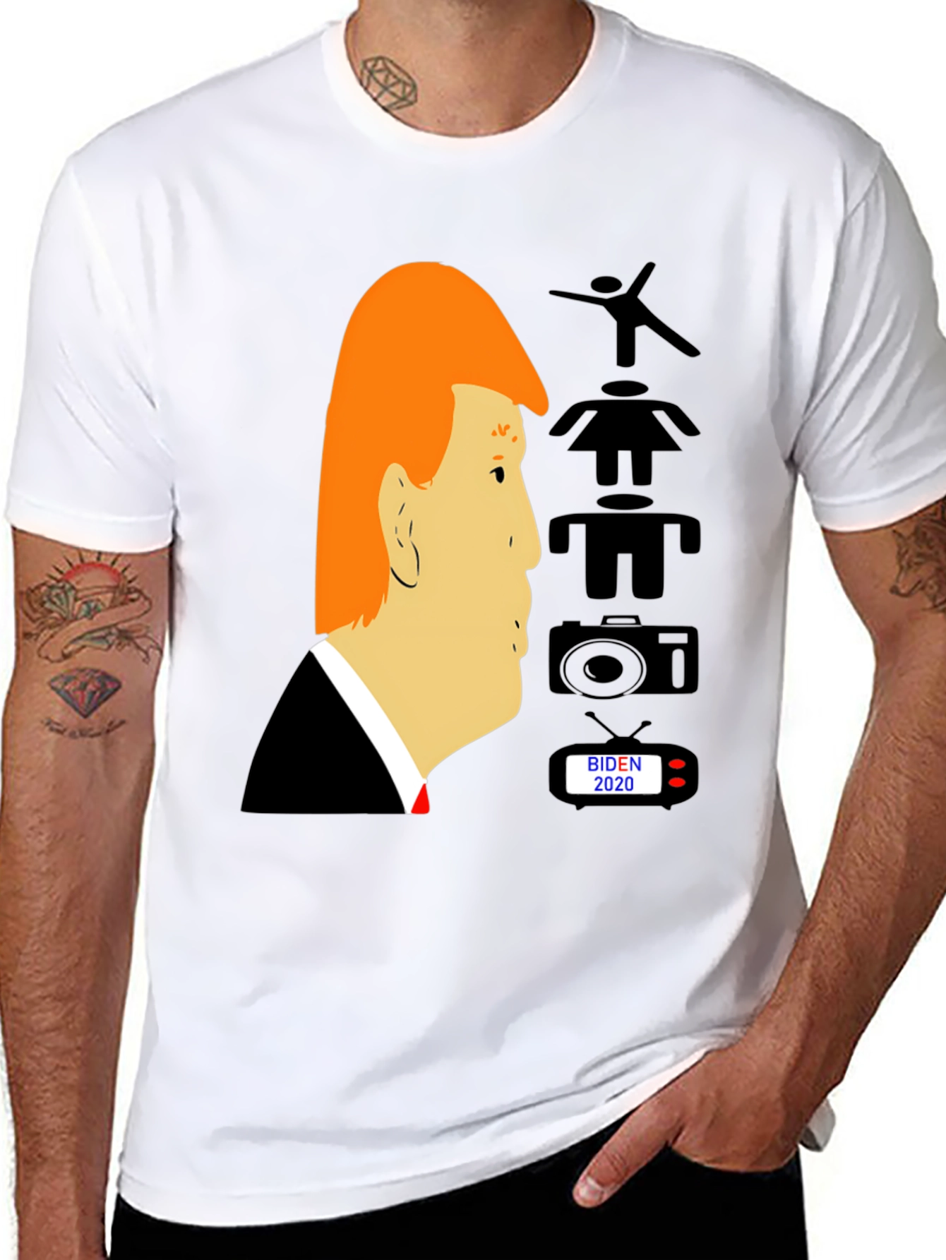 Anti-Trump Pro-Biden 2020 Graphic Tee