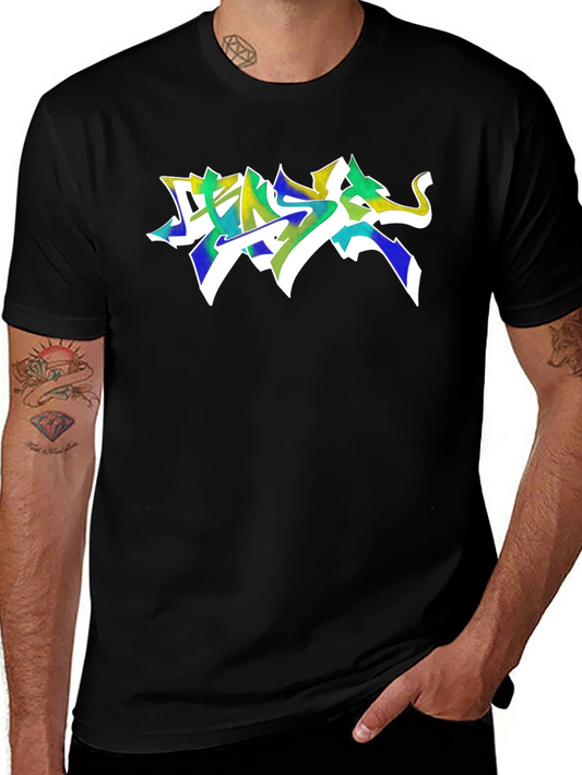 Graffiti T-Shirt - Urban Style Black Tee