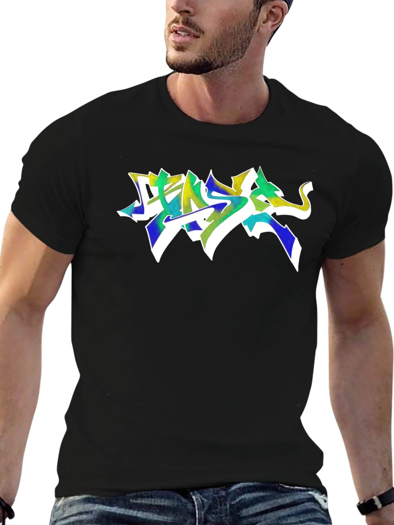 Graffiti T-Shirt - Urban Style Black Tee