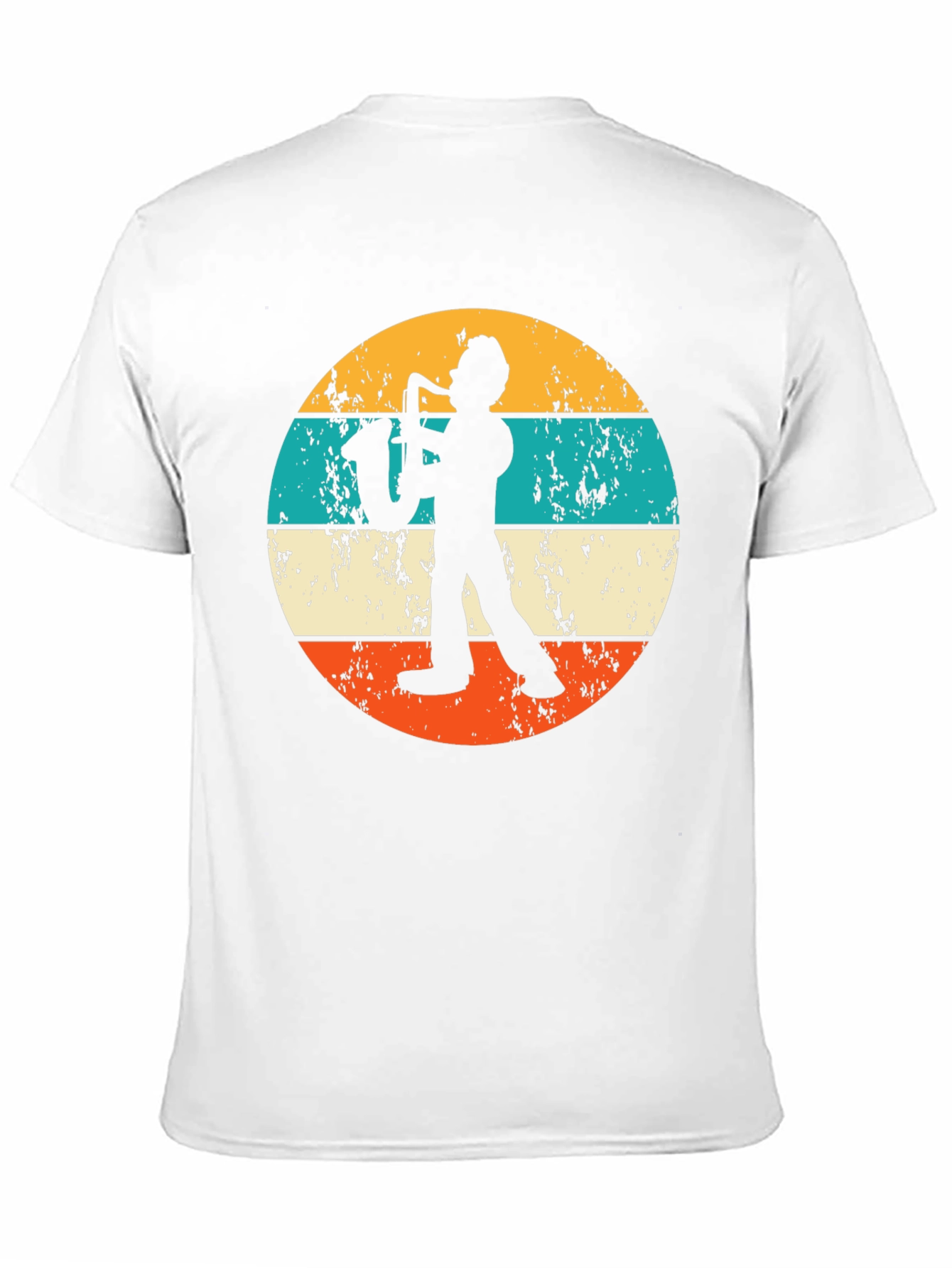 Saxophone Player Retro Style Graphic T-Shirt