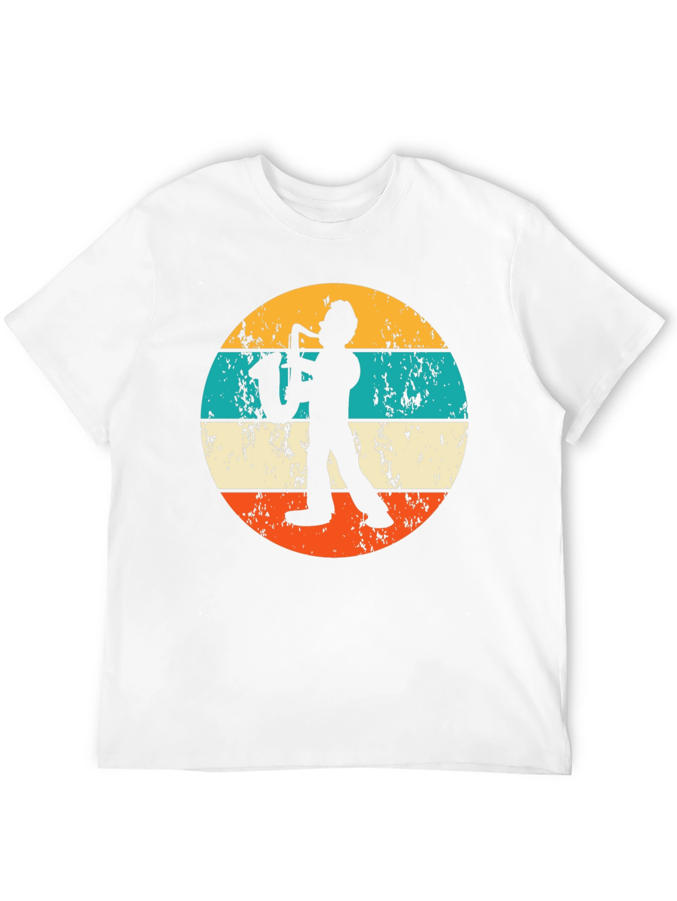 Saxophone Player Retro Style Graphic T-Shirt