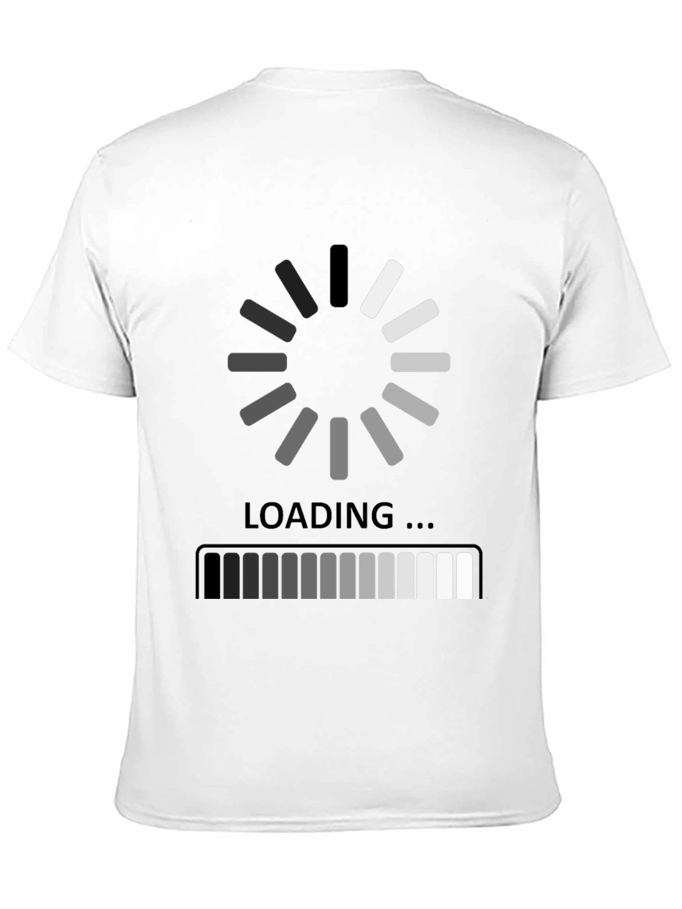 Loading Black Graphic Tee - Gamer Humor Shirt