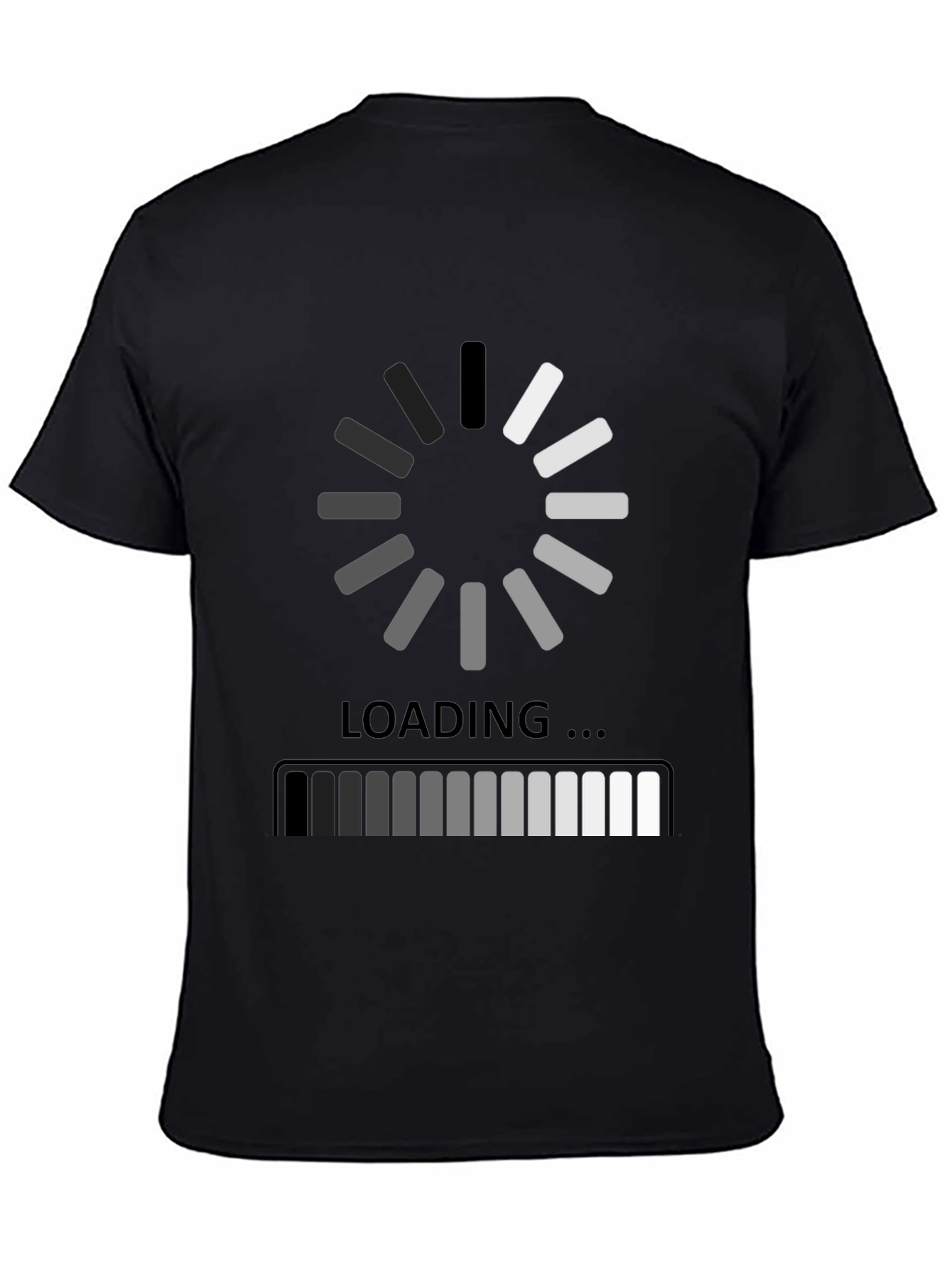 Loading Black Graphic Tee - Gamer Humor Shirt