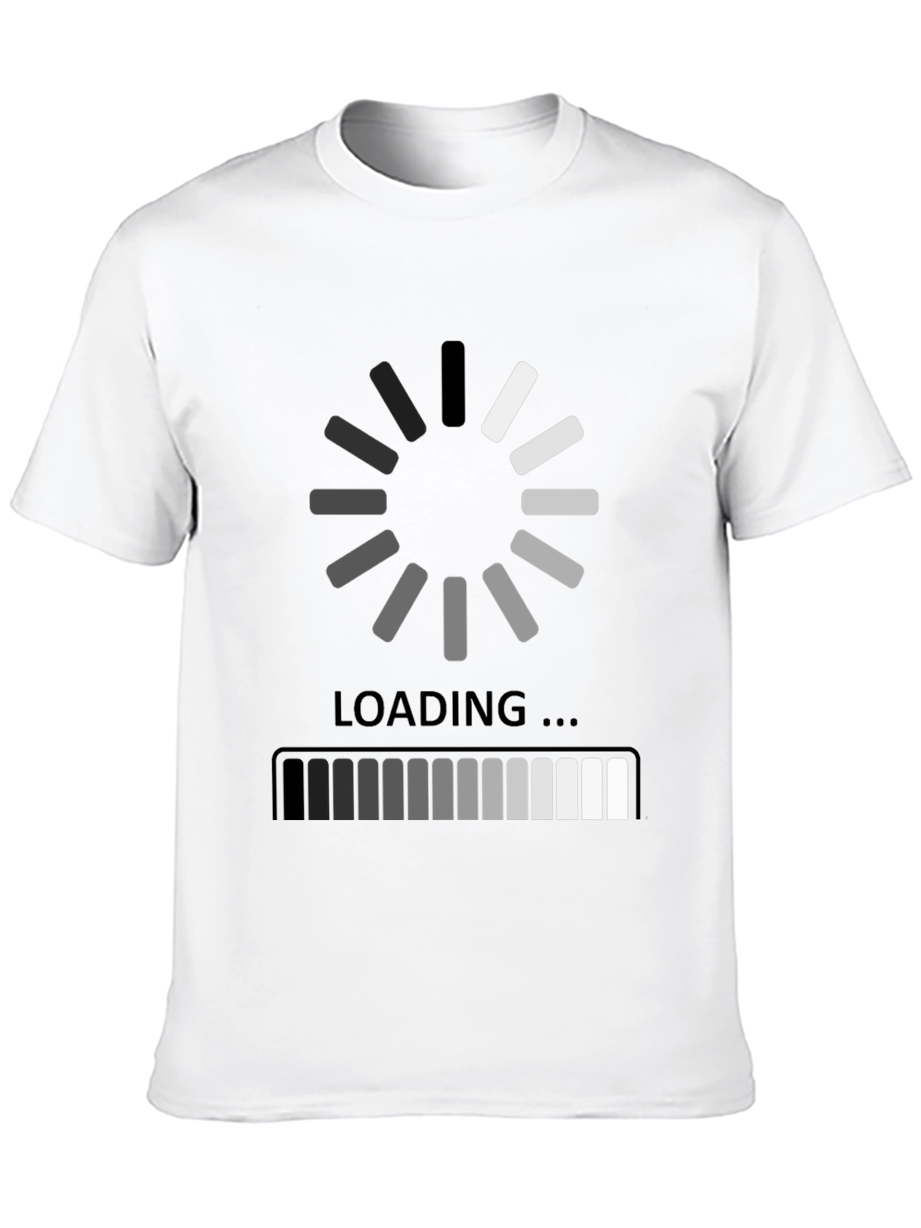 Loading Black Graphic Tee - Gamer Humor Shirt
