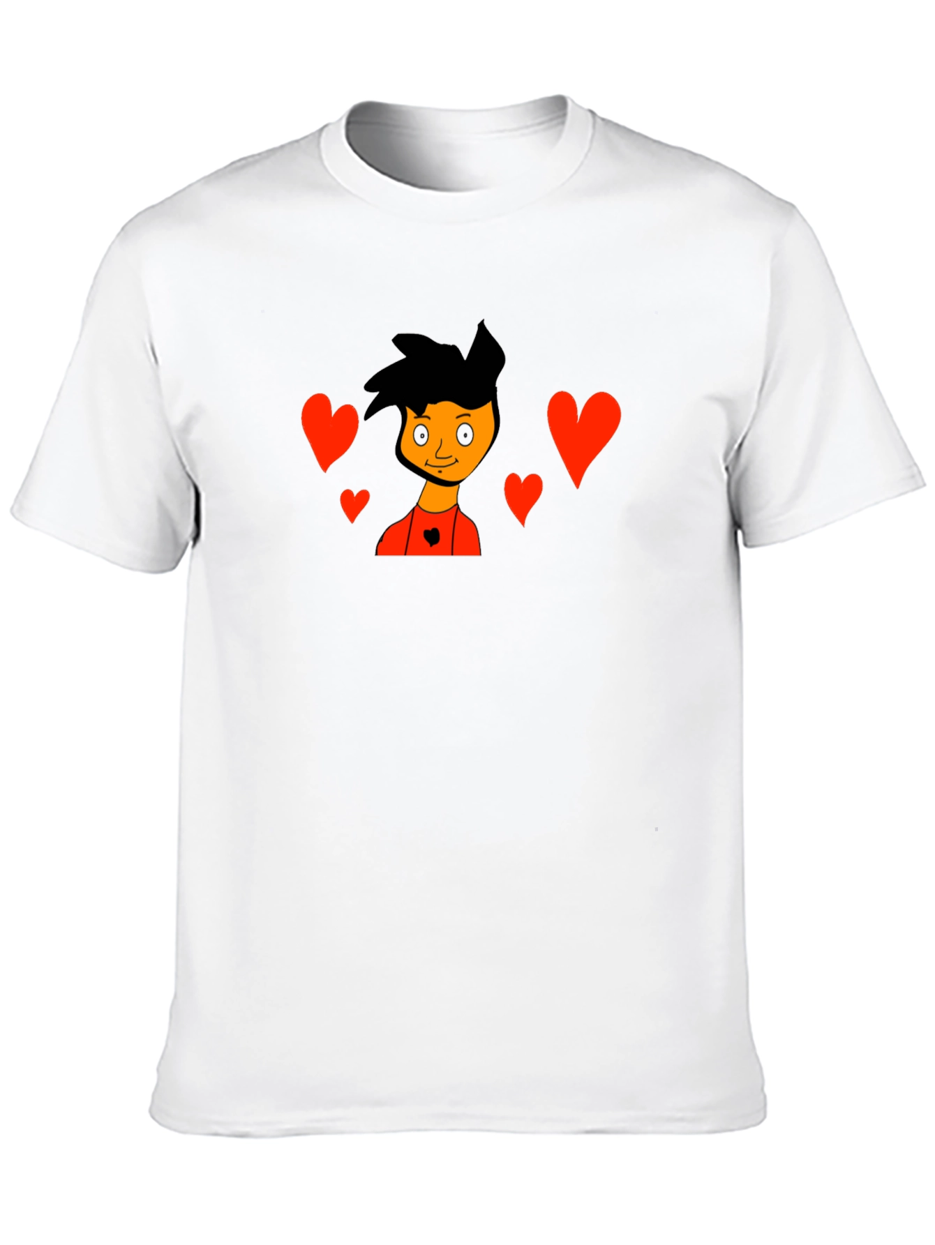 Cartoon Lovers Black T-Shirt