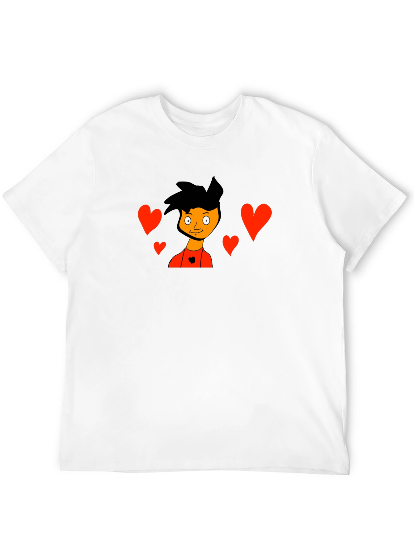 Cartoon Lovers Black T-Shirt