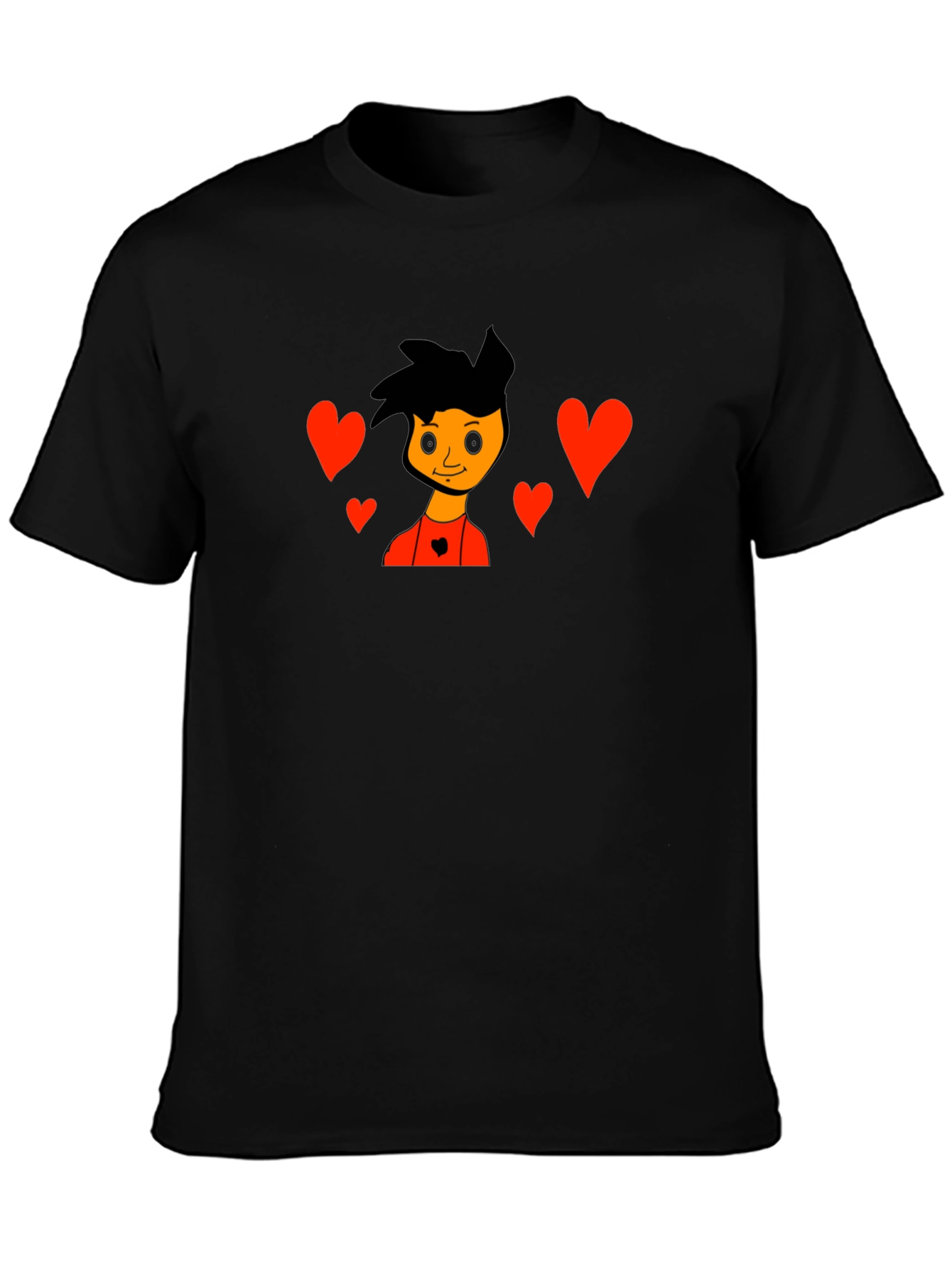 Cartoon Lovers Black T-Shirt