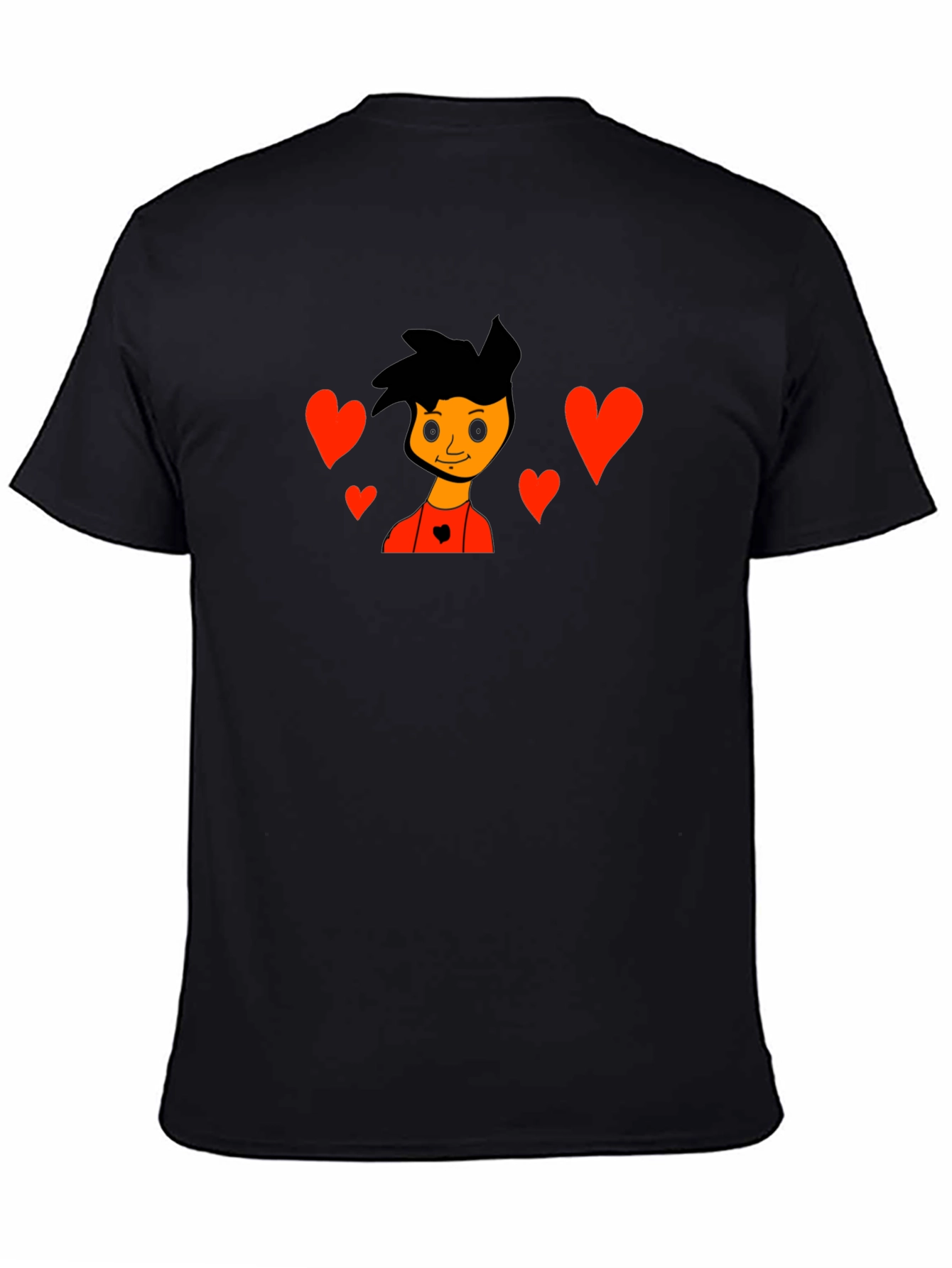 Cartoon Lovers Black T-Shirt
