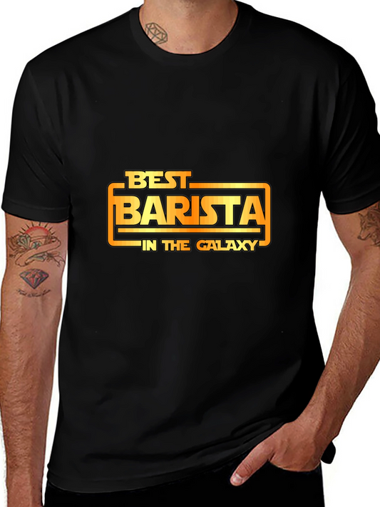 Best Barista in the Galaxy Graphic Tee - Black
