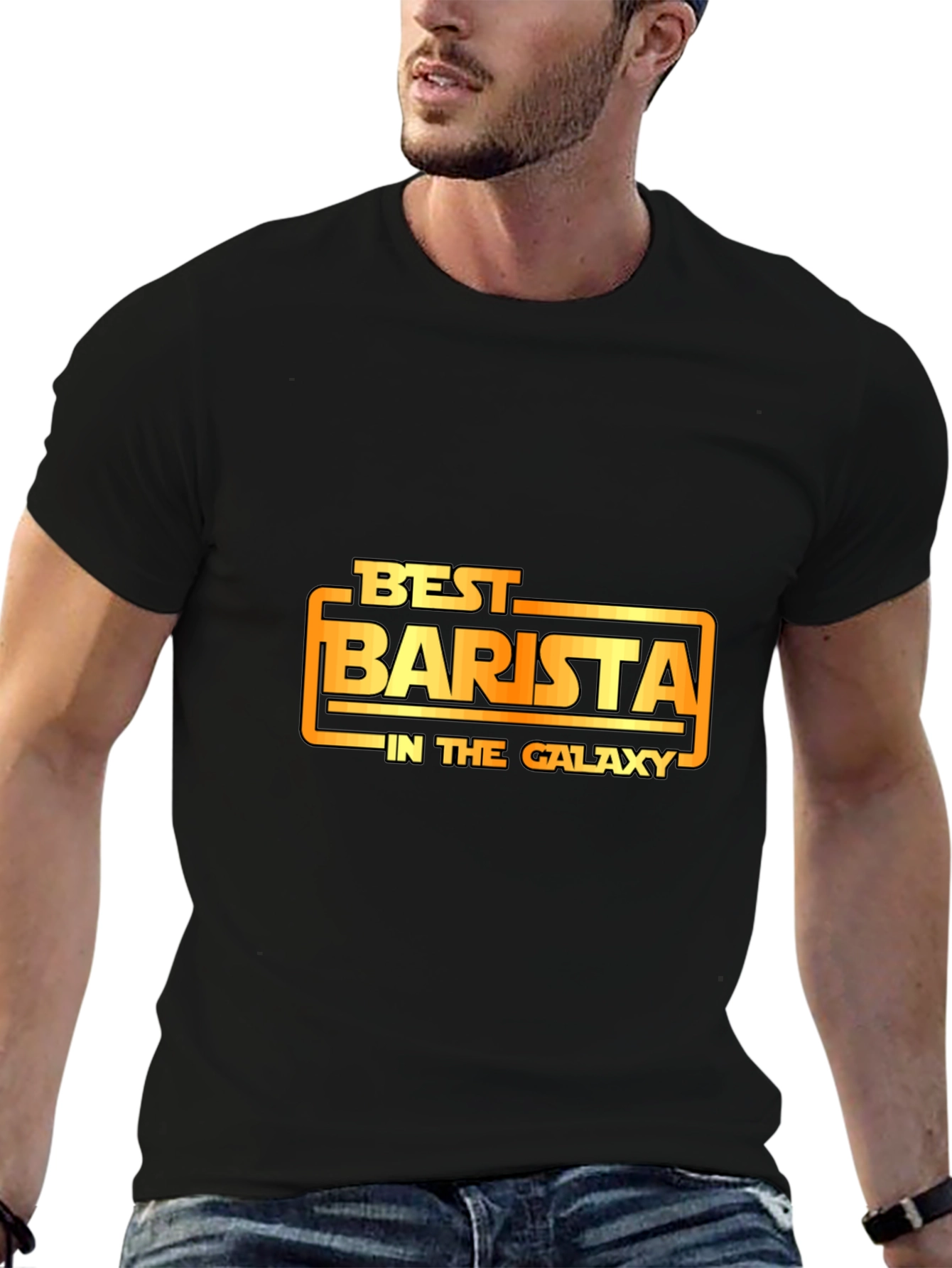Best Barista in the Galaxy Graphic Tee - Black