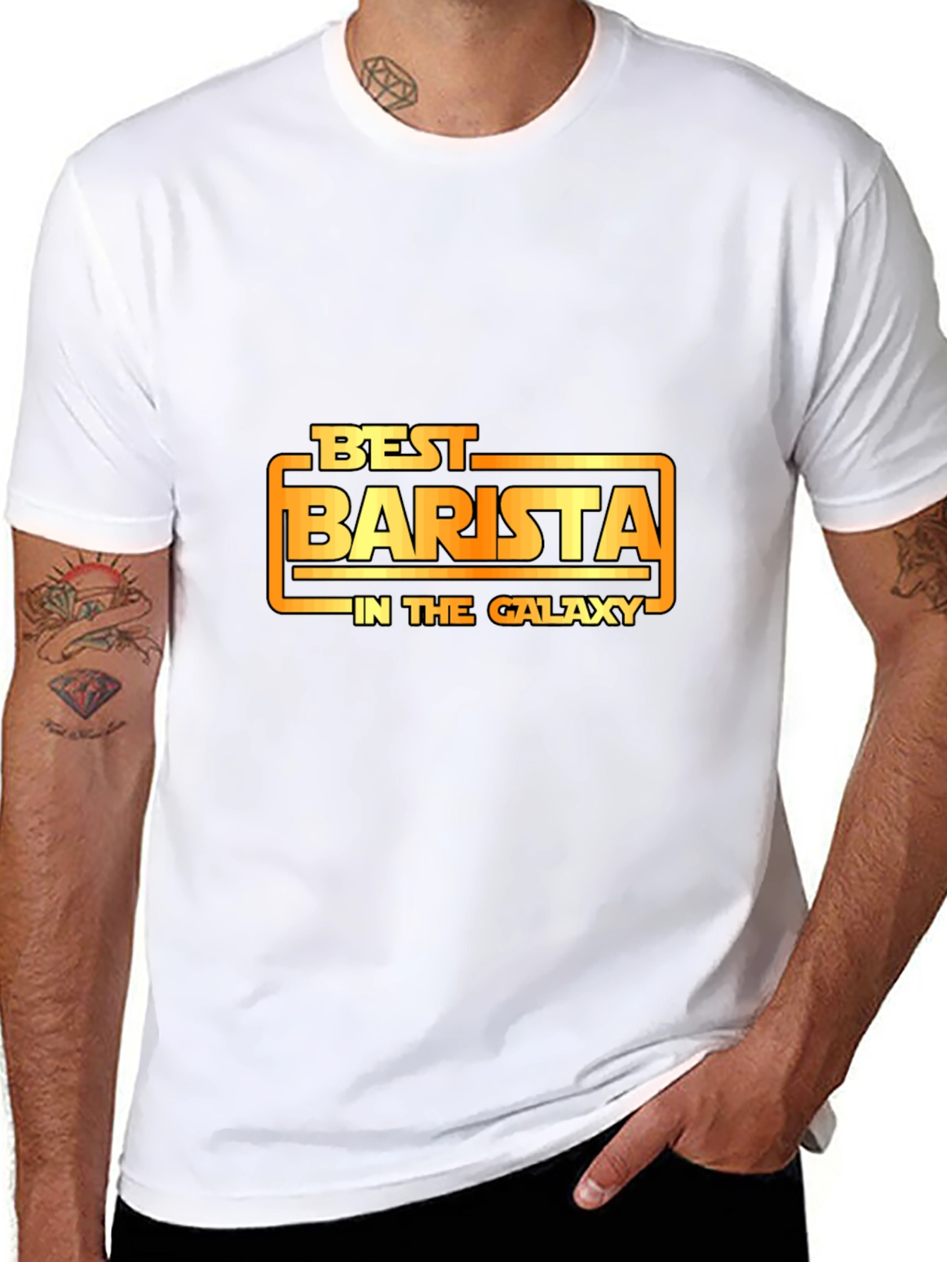 Best Barista in the Galaxy Graphic Tee - Black