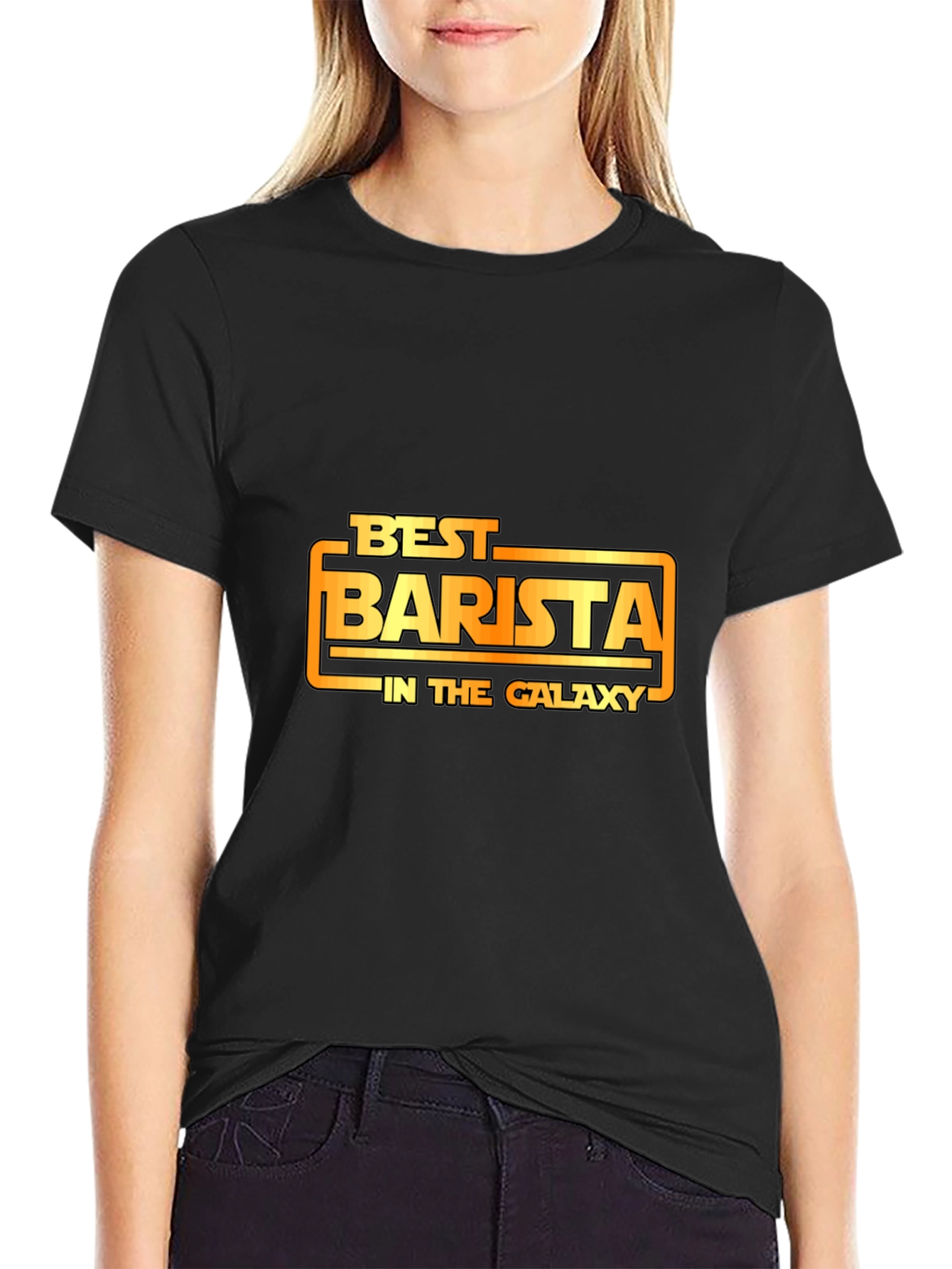 Best Barista in the Galaxy Graphic Tee - Black