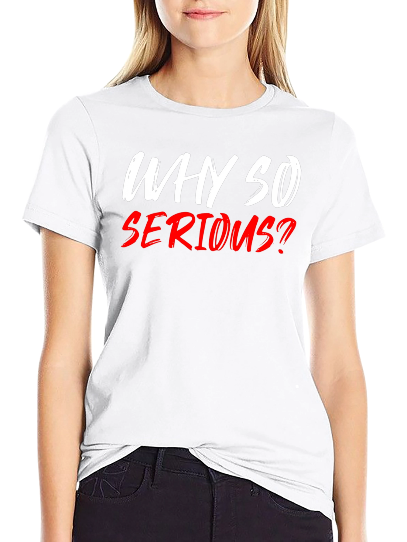 Why So Serious? Graphic T-Shirt - Black Cotton Tee
