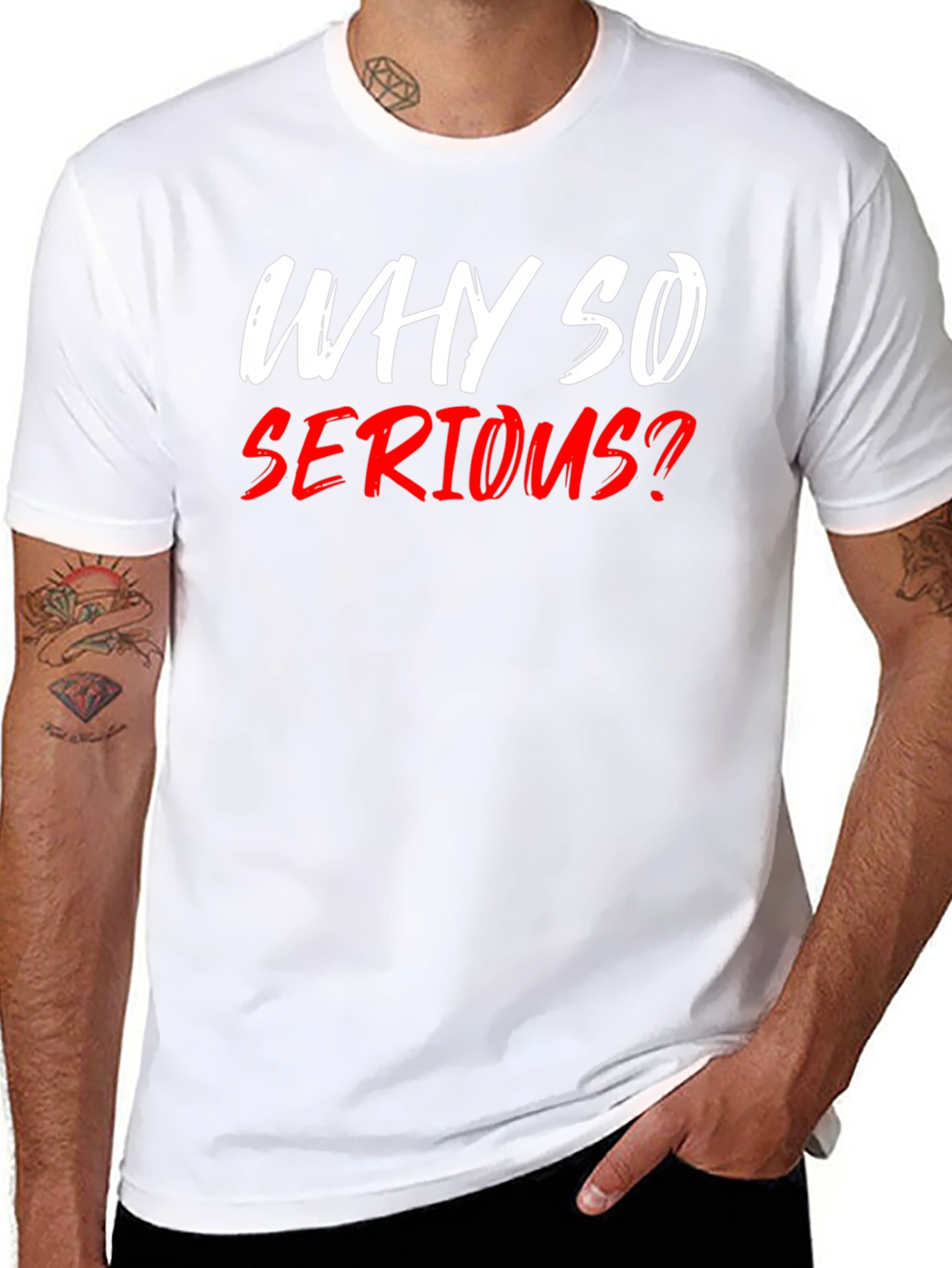 Why So Serious? Graphic T-Shirt - Black Cotton Tee
