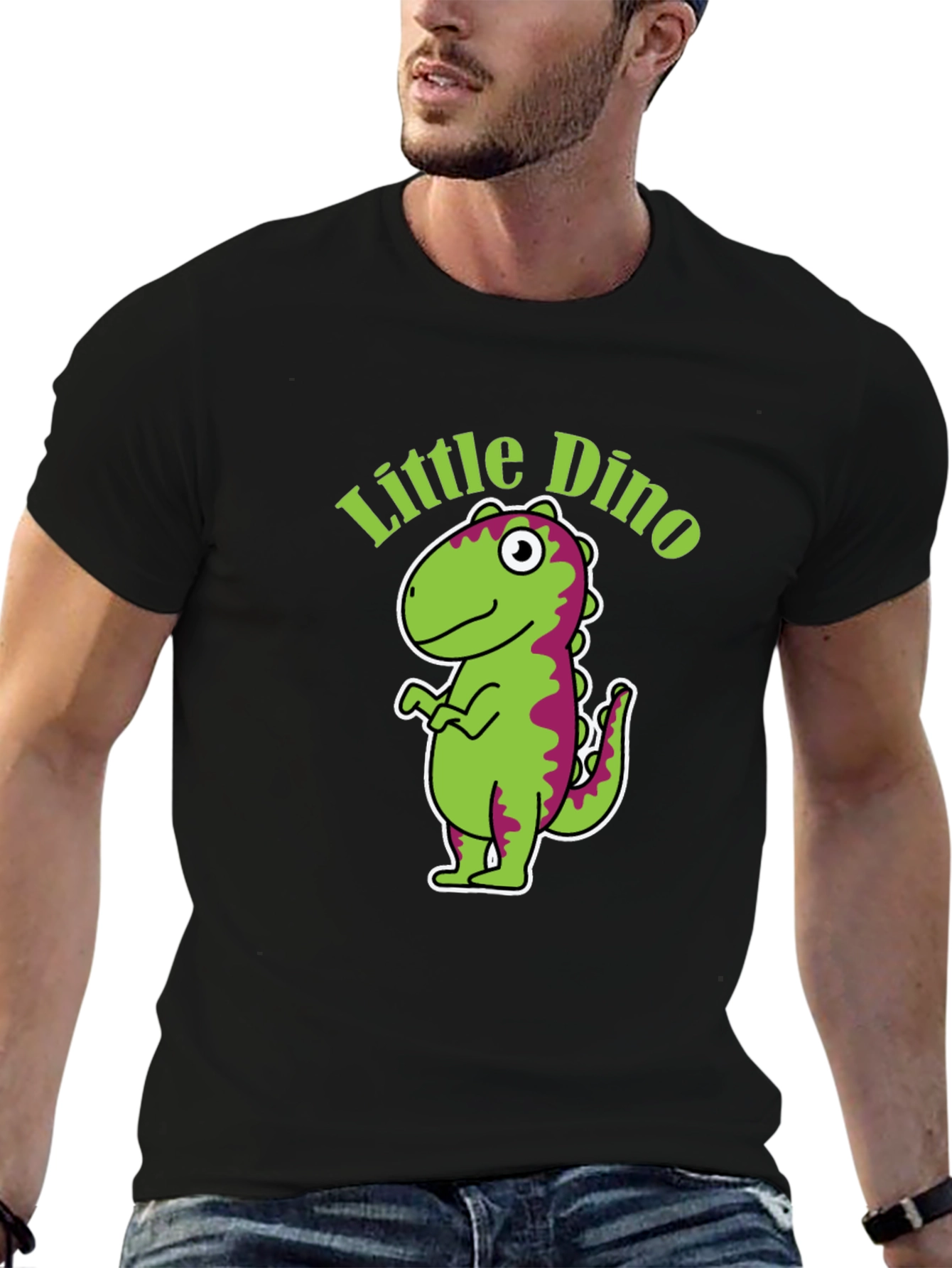Little Dino Graphic Tee - Black