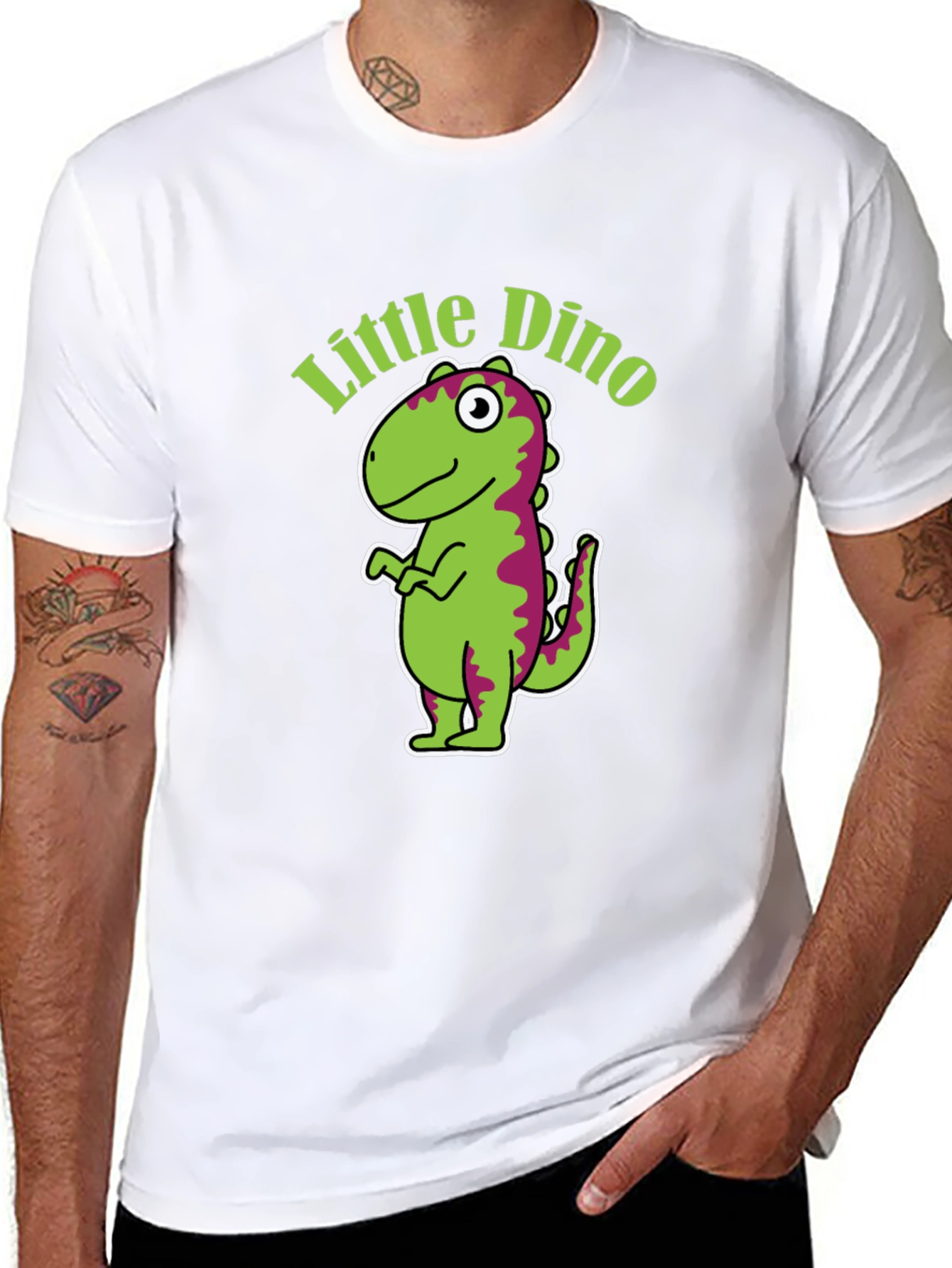 Little Dino Graphic Tee - Black