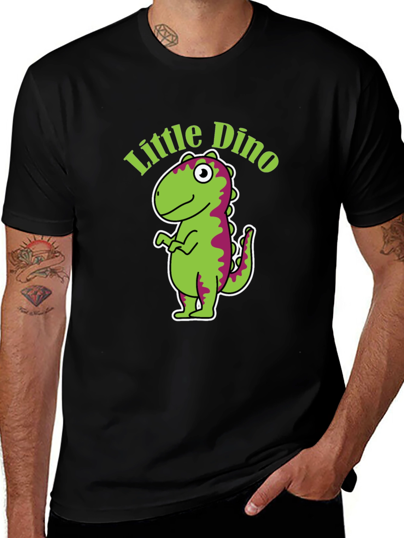 Little Dino Graphic Tee - Black