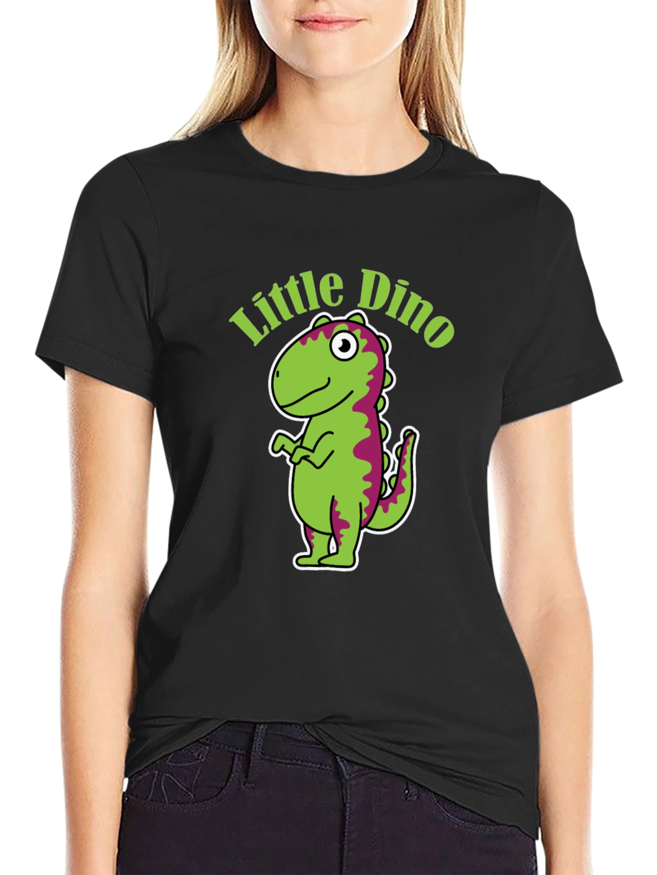 Little Dino Graphic Tee - Black