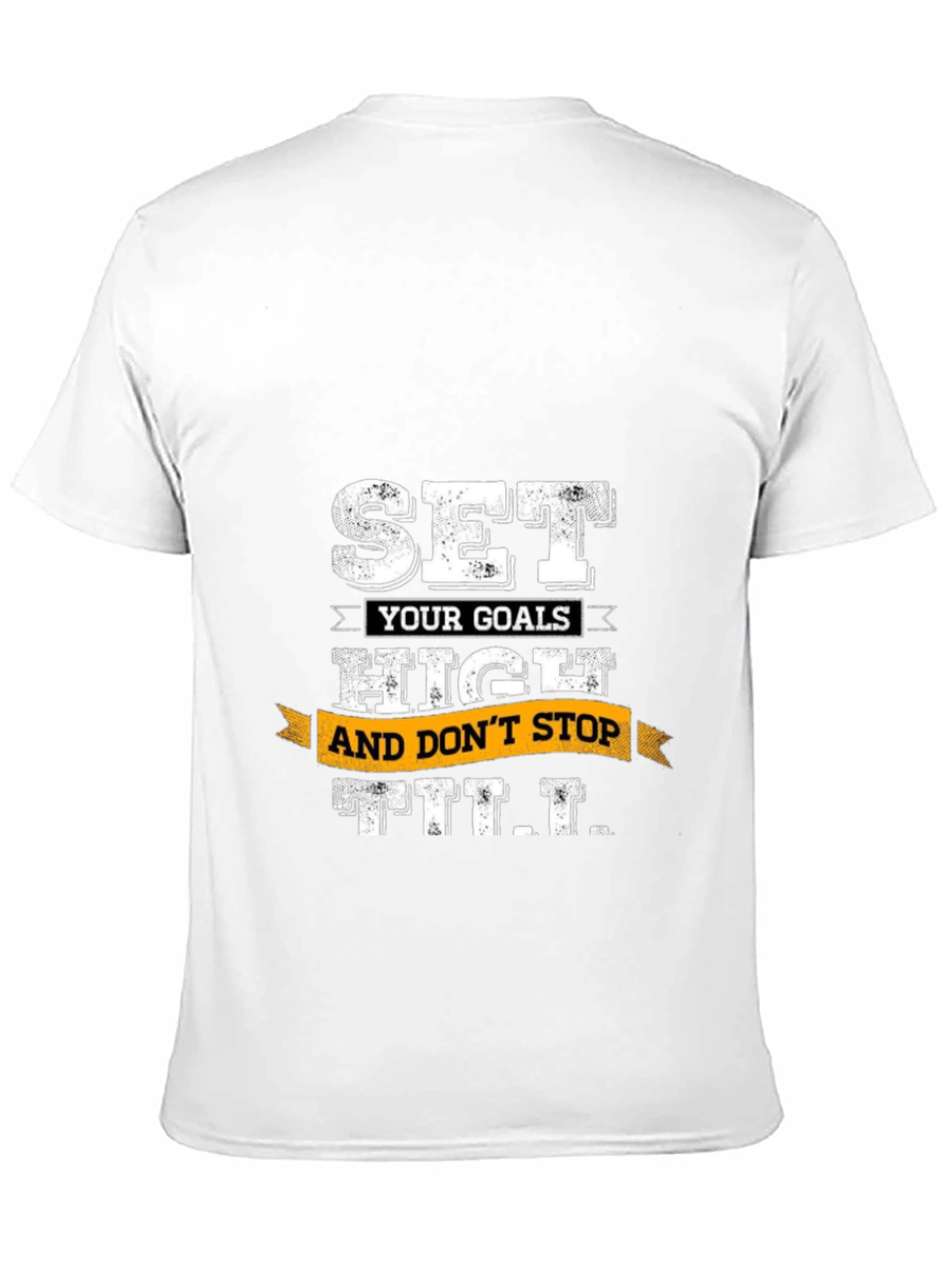 Set High Goals Graphic T-Shirt - Motivational Tee