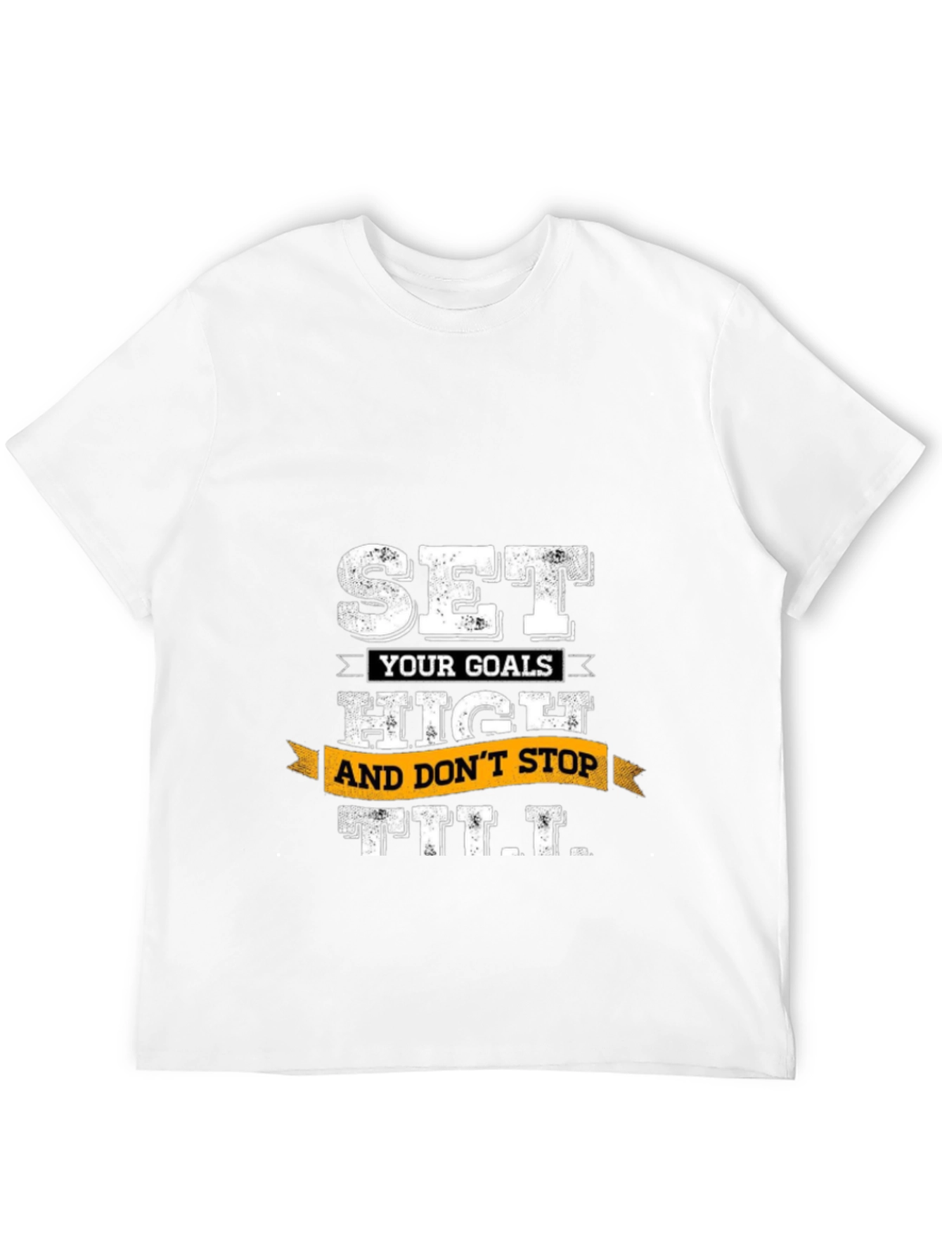 Set High Goals Graphic T-Shirt - Motivational Tee