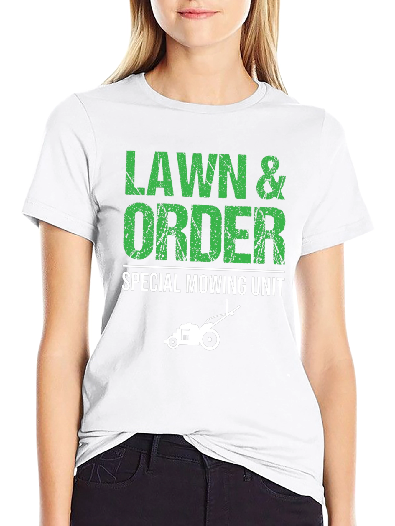 Lawn & Order Funny Mowing T-Shirt