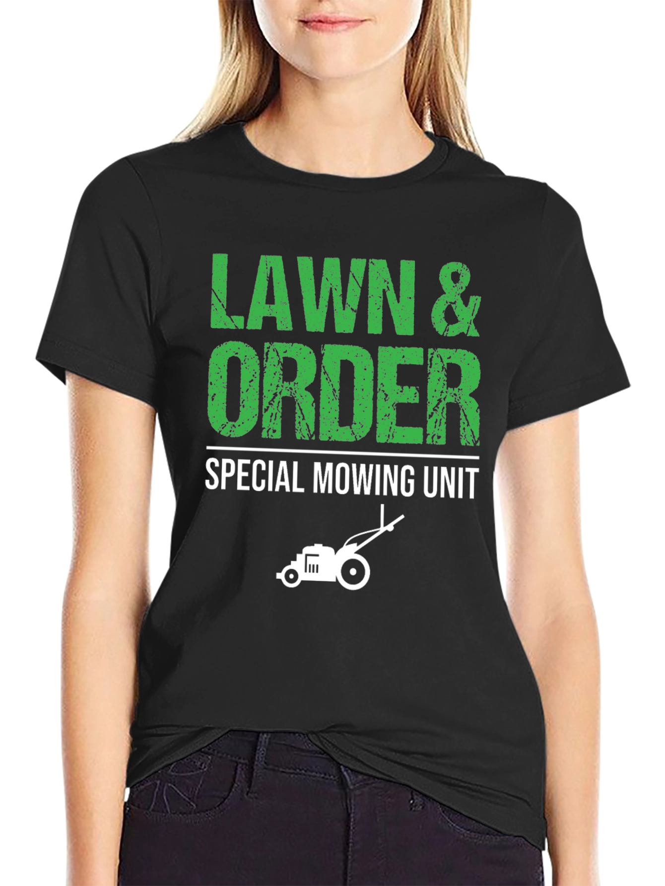 Lawn & Order Funny Mowing T-Shirt