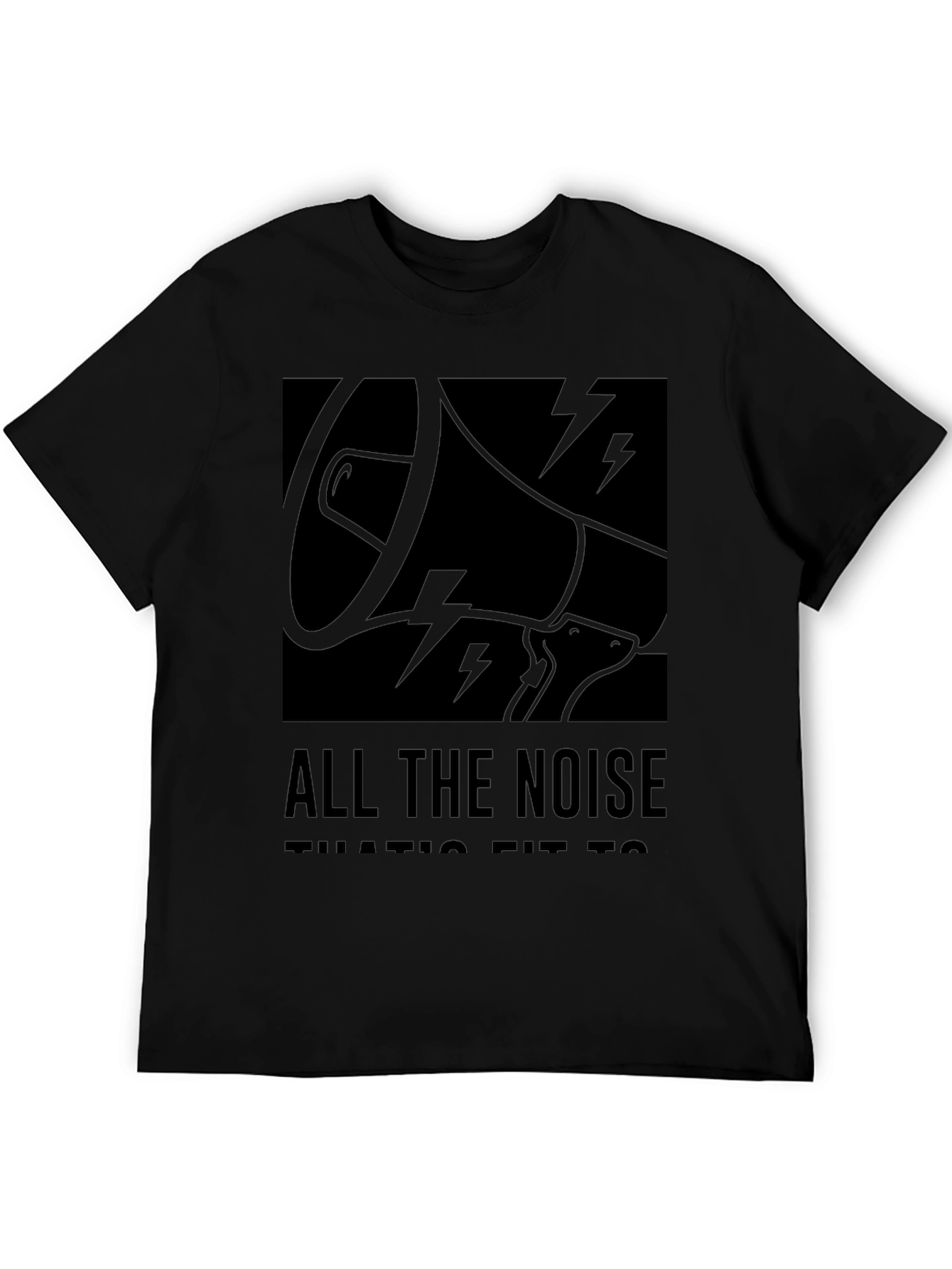 All the Noise T-Shirt - Black Graphic Tee