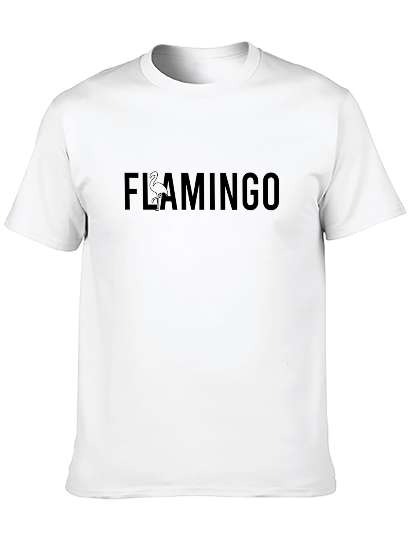 Black Flamingo Graphic T-Shirt - Casual Stylish Top