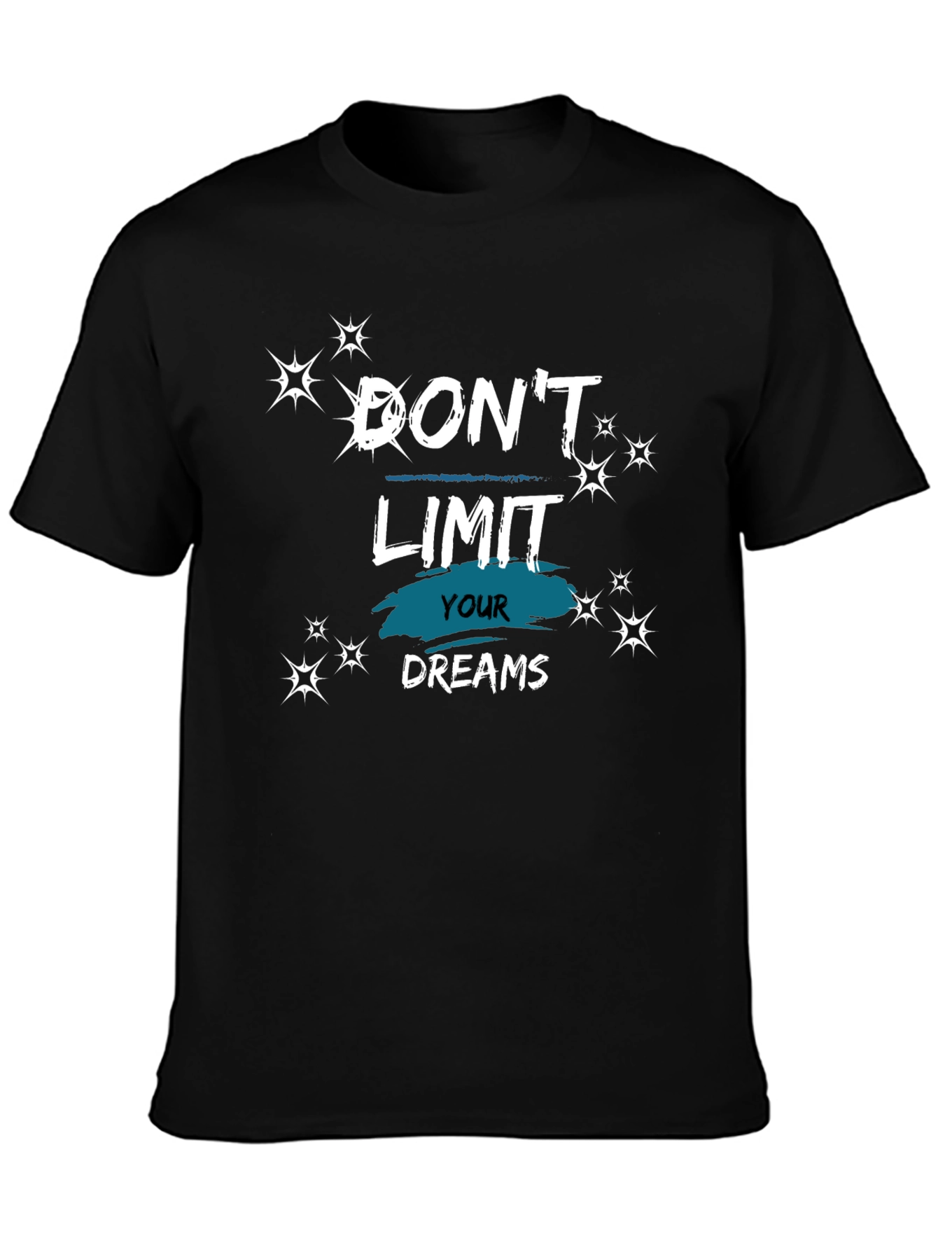 Dont Limit Your Dreams Black Graphic Tee